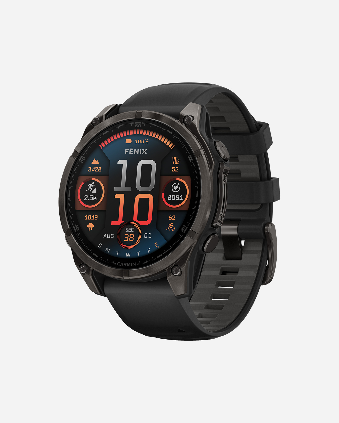 Orologio multifunzione GARMIN FENIX 8 AMOLED 47MM SAPPHIRE - Nero - 2 | Cisalfa Sport