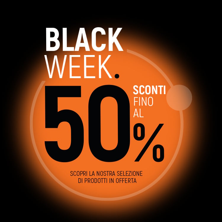 Black Week: Sconti fino al 50%