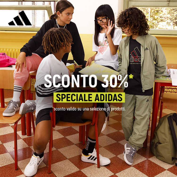 Promo adidas sconto del 30% su selezione di articoli da bambino