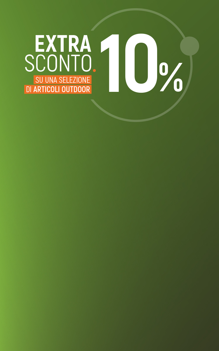 Extra Sconto 10%: approfitta dell'Heart Day con un extra sconto su una selezione di articoli outdoor