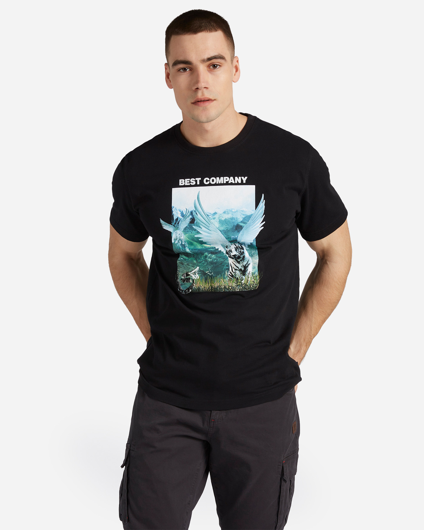 T-shirt BEST COMPANY BOX TIGER M - Nero - 0 | Cisalfa Sport
