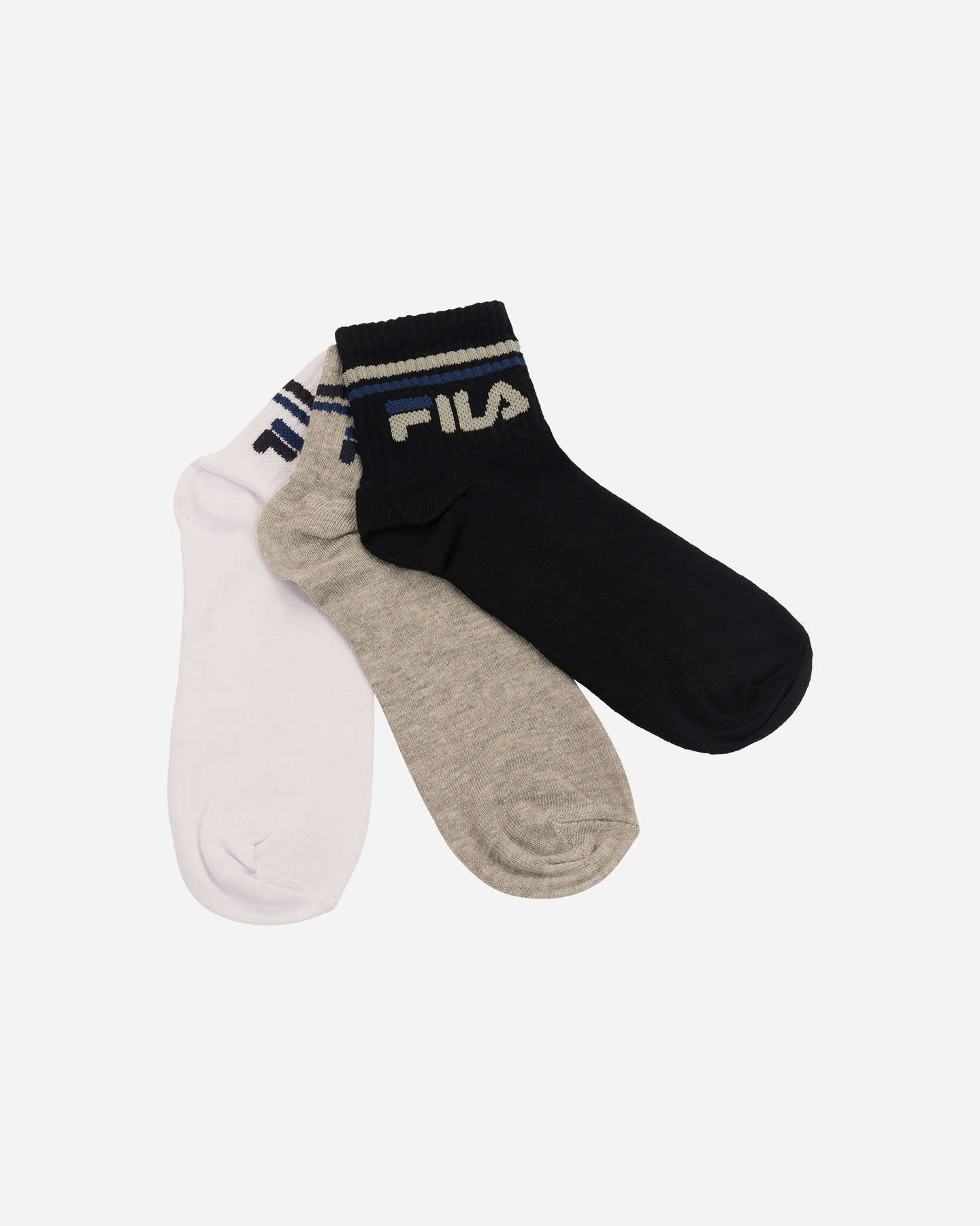 Calze FILA 3PACK QUARTER JR - Blu - 0 | Cisalfa Sport