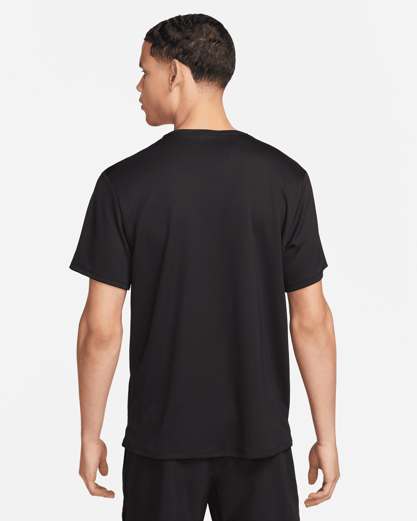 T-shirt running NIKE DRI FIT MILER M - Nero - 1 | Cisalfa Sport