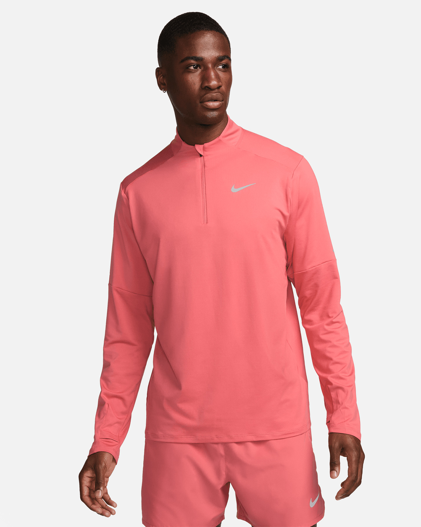 Maglia running NIKE DRI FIT ELEMENT M - Rosso - 0 | Cisalfa Sport