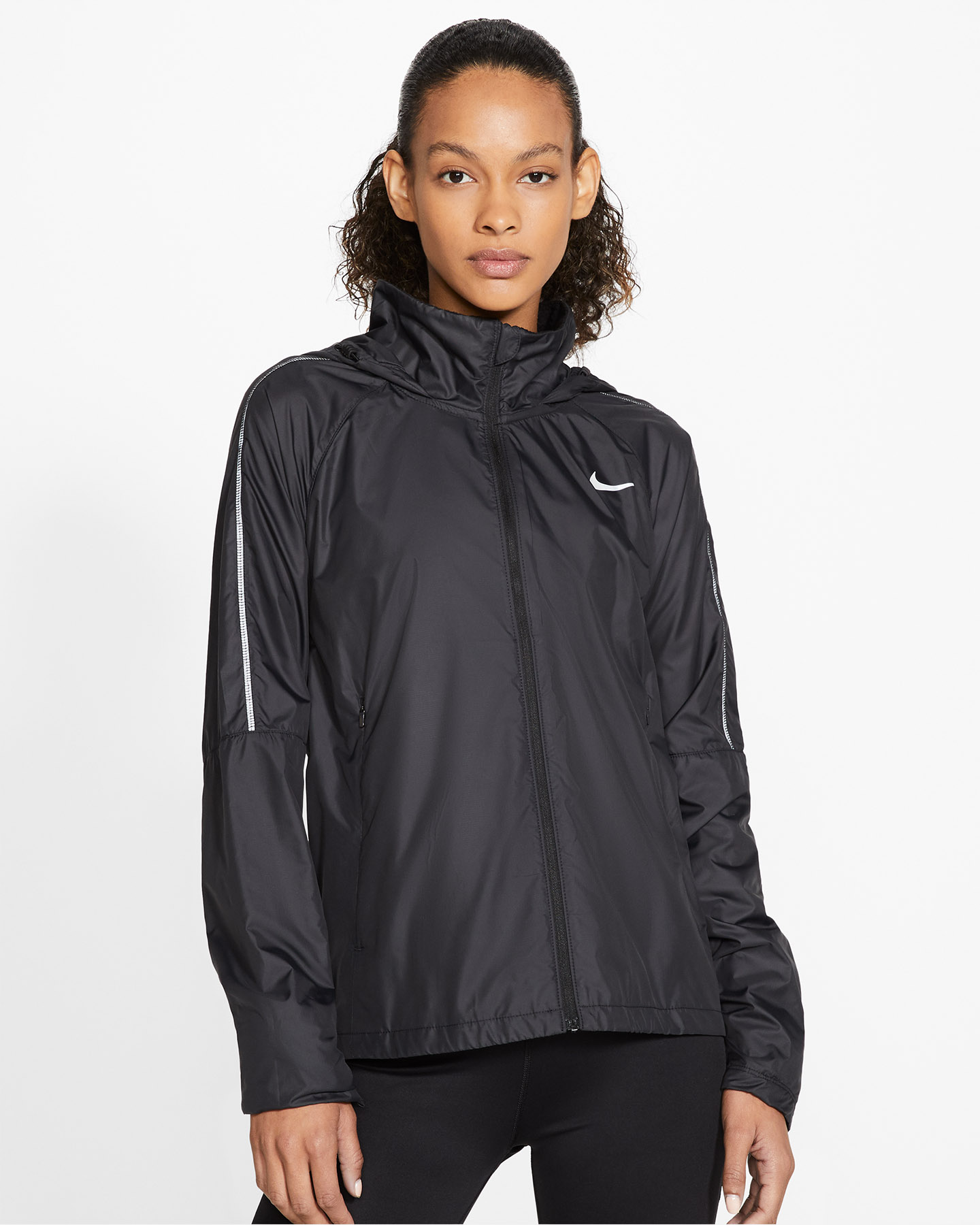 Giacca running NIKE SHIELD W - Nero - 2 | Cisalfa Sport