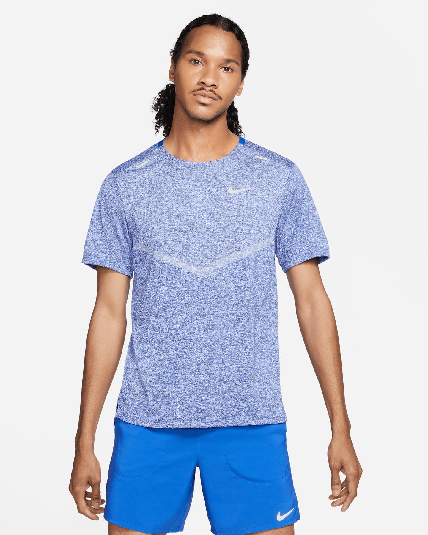 T-shirt running NIKE DRI-FIT RISE 365 M - Azzurro - 0 | Cisalfa Sport