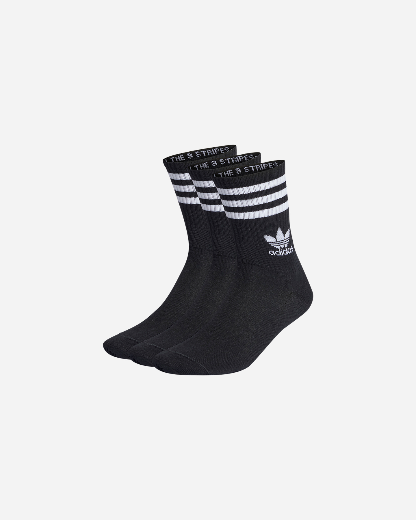 Calze ADIDAS ORIGINAL CREW 3PACK MID M - Nero - 0 | Cisalfa Sport
