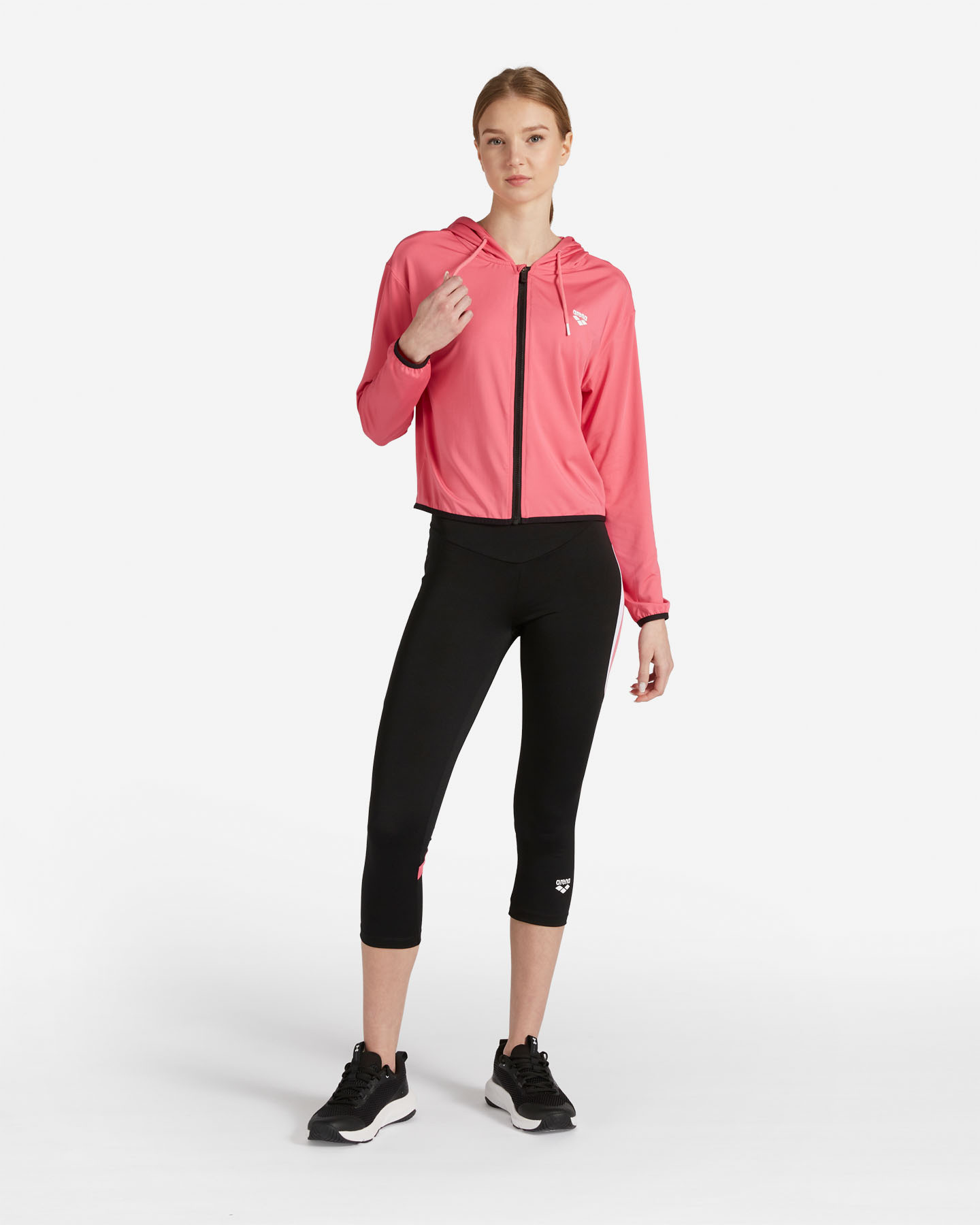 Felpa training ARENA HOODIE CROP W - 1 | Cisalfa Sport