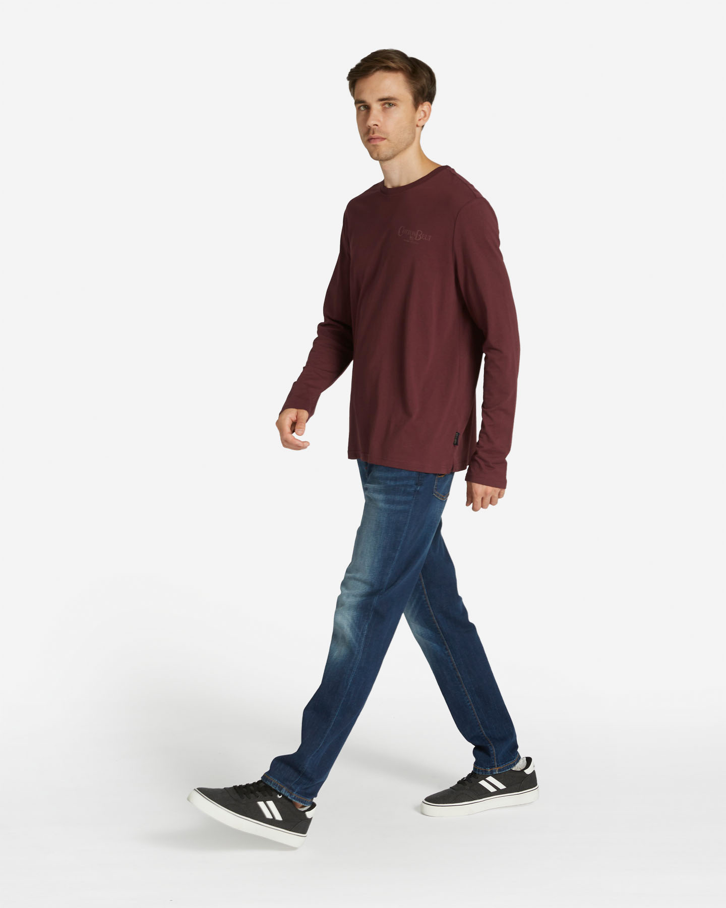 T-shirt COTTON BELT ESSENTIAL M - Rosso - 3 | Cisalfa Sport
