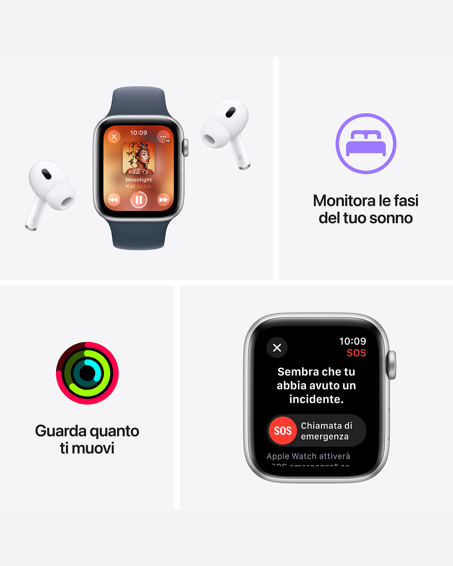 Orologio multifunzione APPLE APPLE WATCH SE GPS 44MM  - 6 | Cisalfa Sport