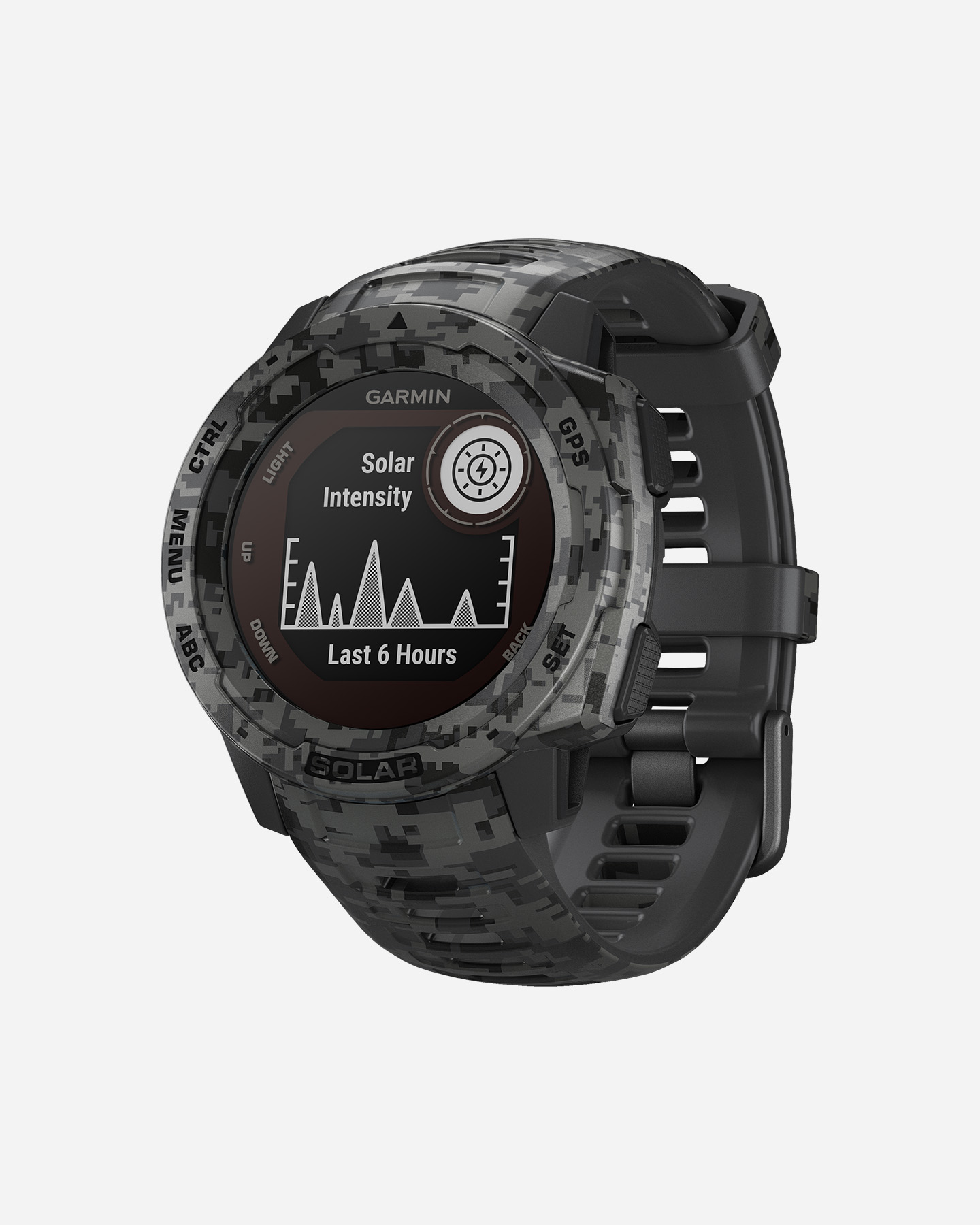 Orologio multifunzione GARMIN INSTINCT SOLAR CAMO EDITION - Grigio - 1 | Cisalfa Sport
