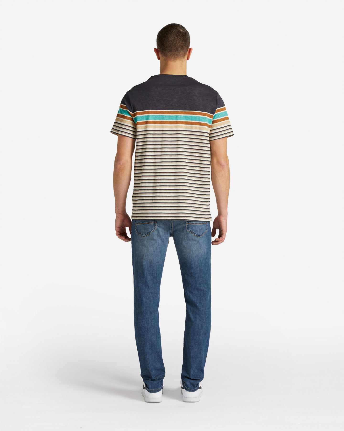 T-shirt MISTRAL STRIPED M - 2 | Cisalfa Sport