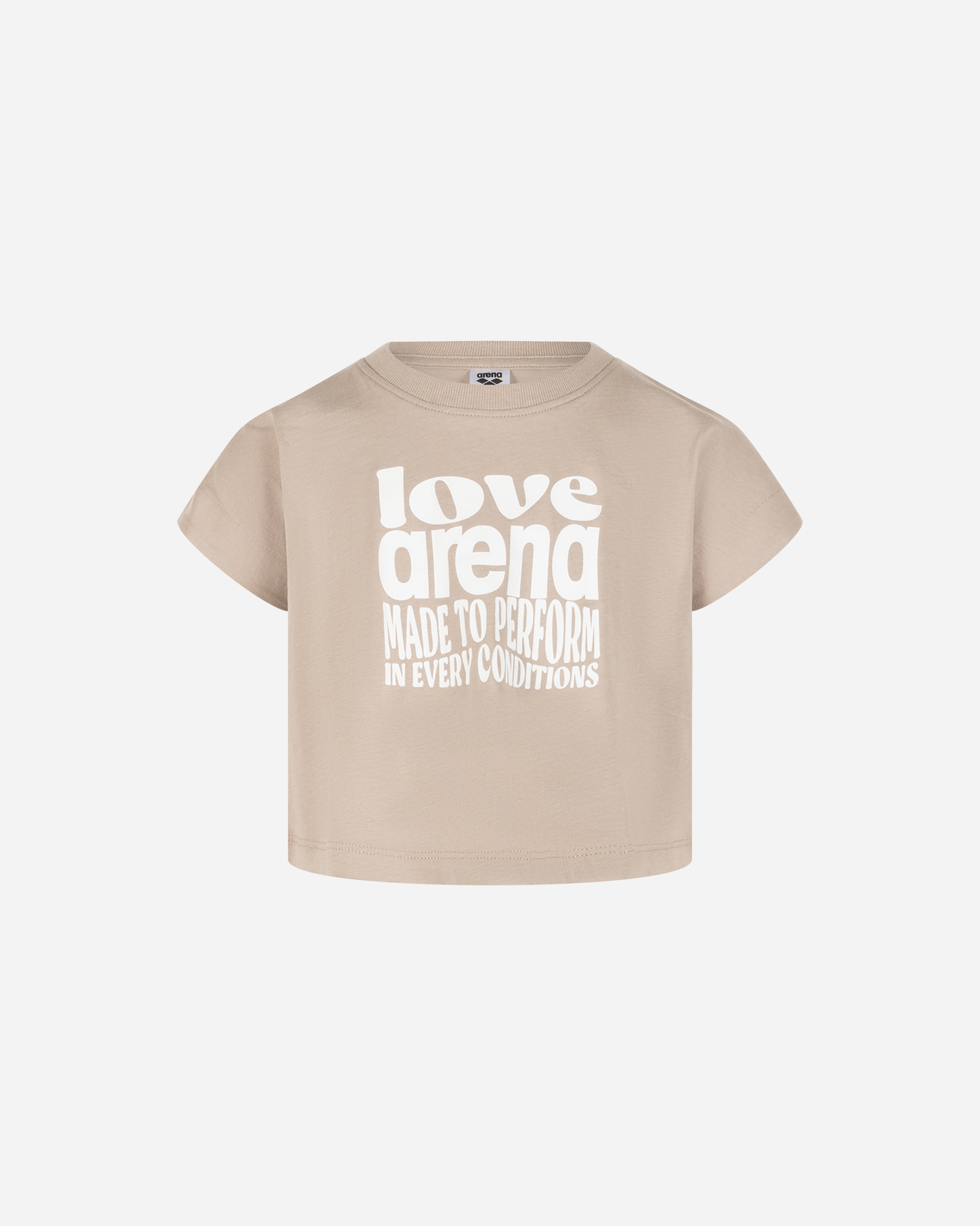 T-shirt ARENA LETTERING JR - Beige - 0 | Cisalfa Sport