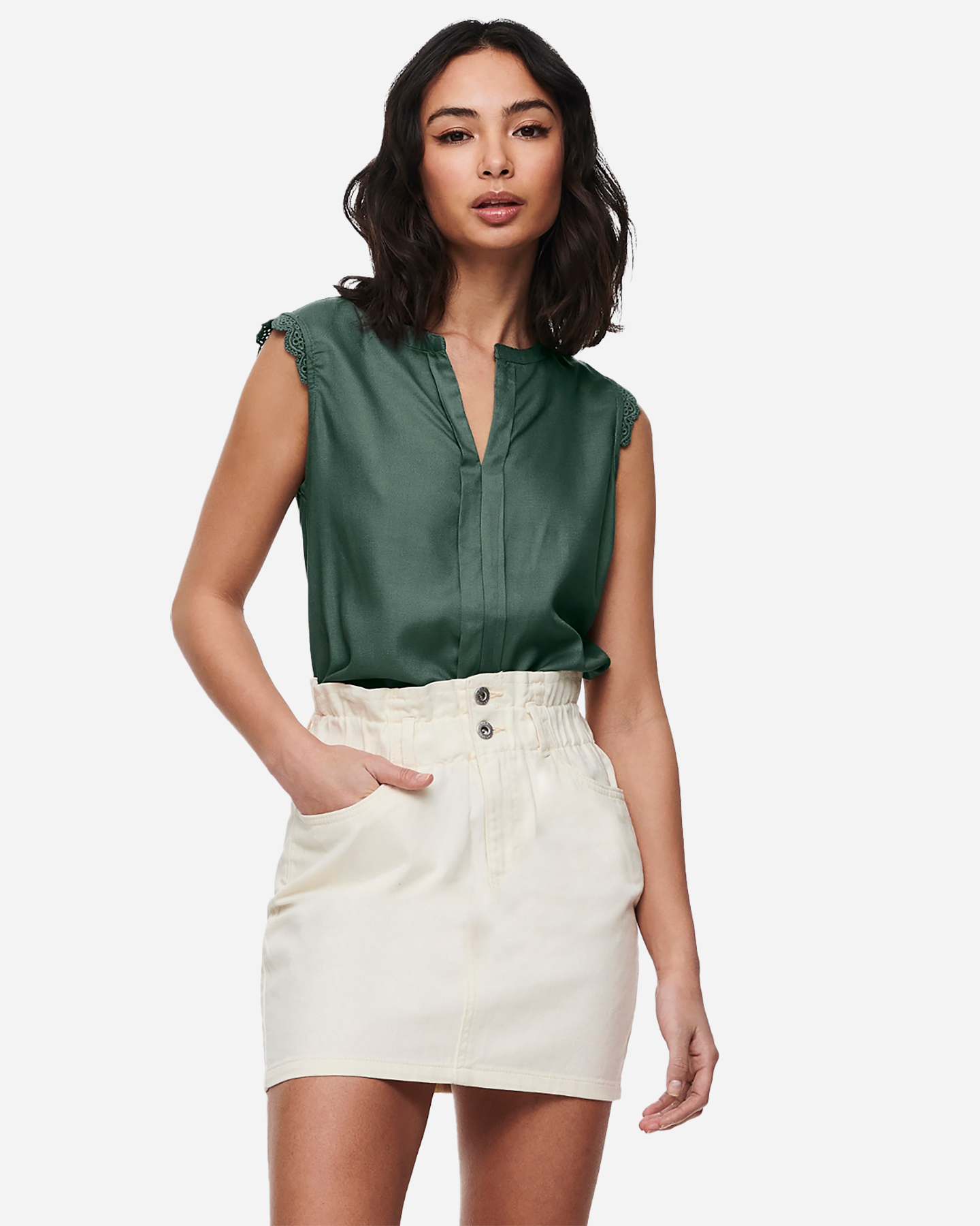 Camicia ONLY KIMMI W - Verde - 2 | Cisalfa Sport