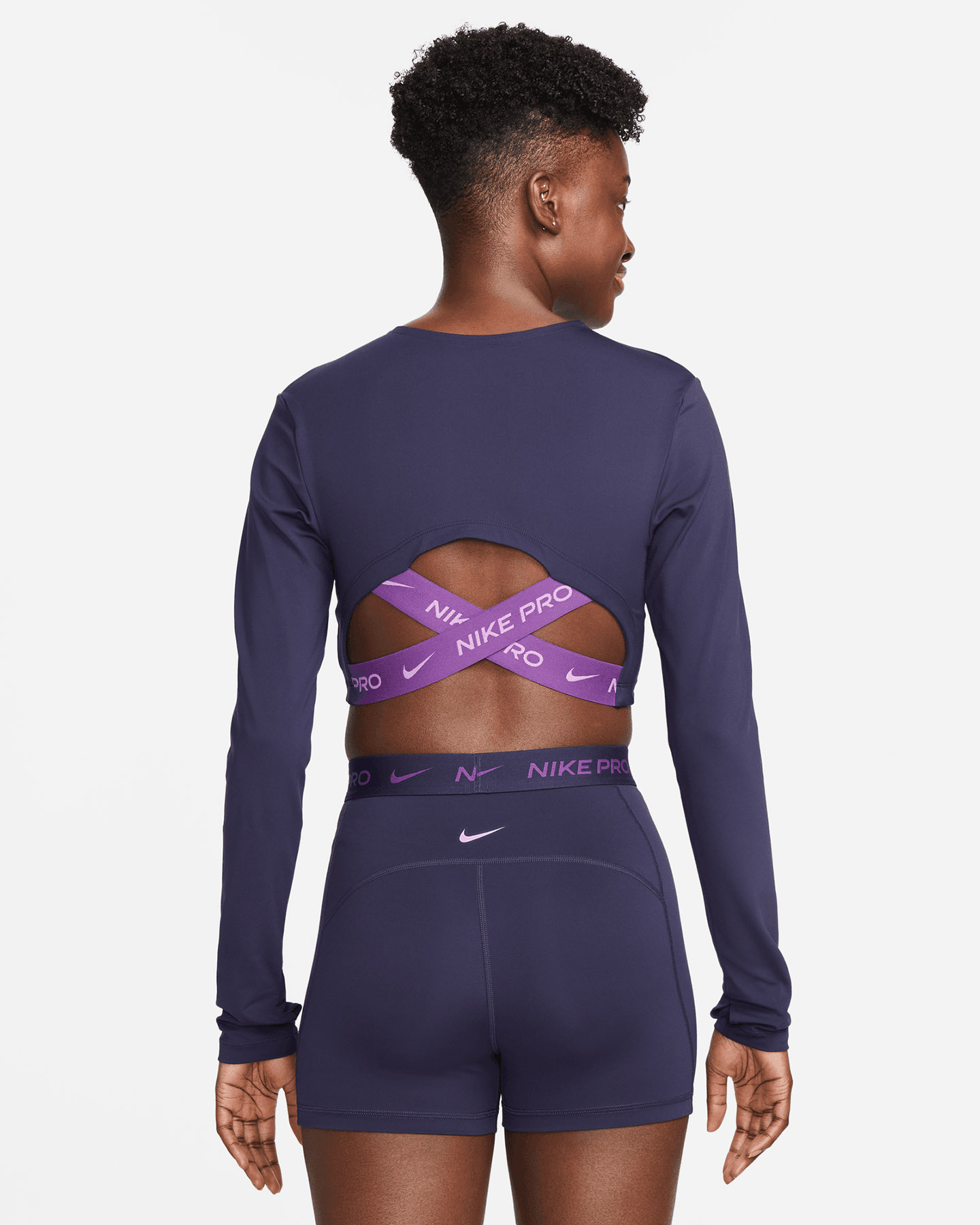T-shirt training NIKE DRI FIT CROP W - Blu royal - 1 | Cisalfa Sport