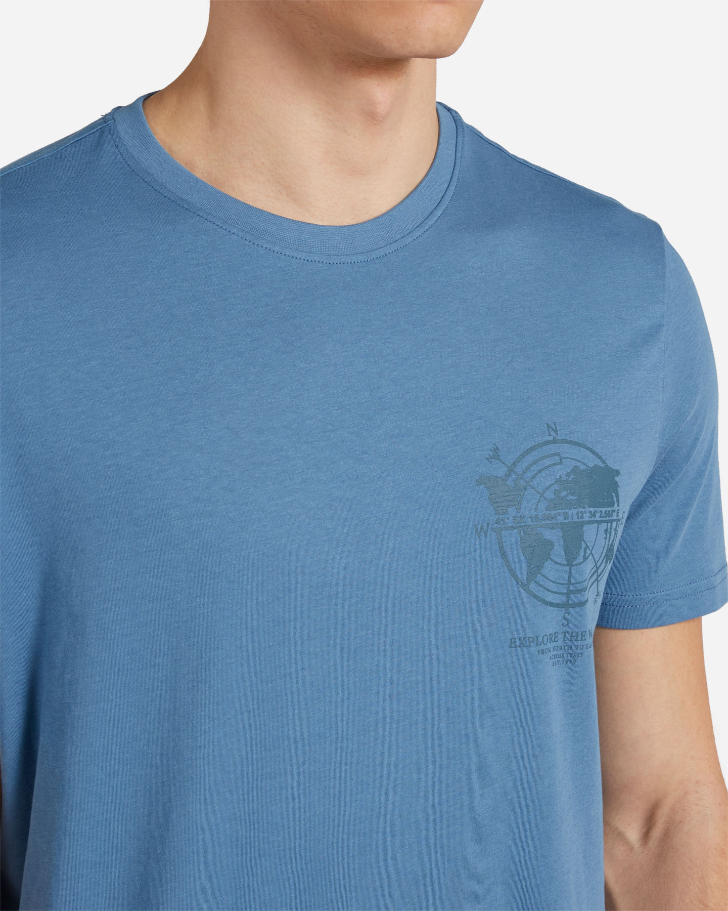 T-shirt DACK'S ESSENTIAL M - Azzurro - 4 | Cisalfa Sport