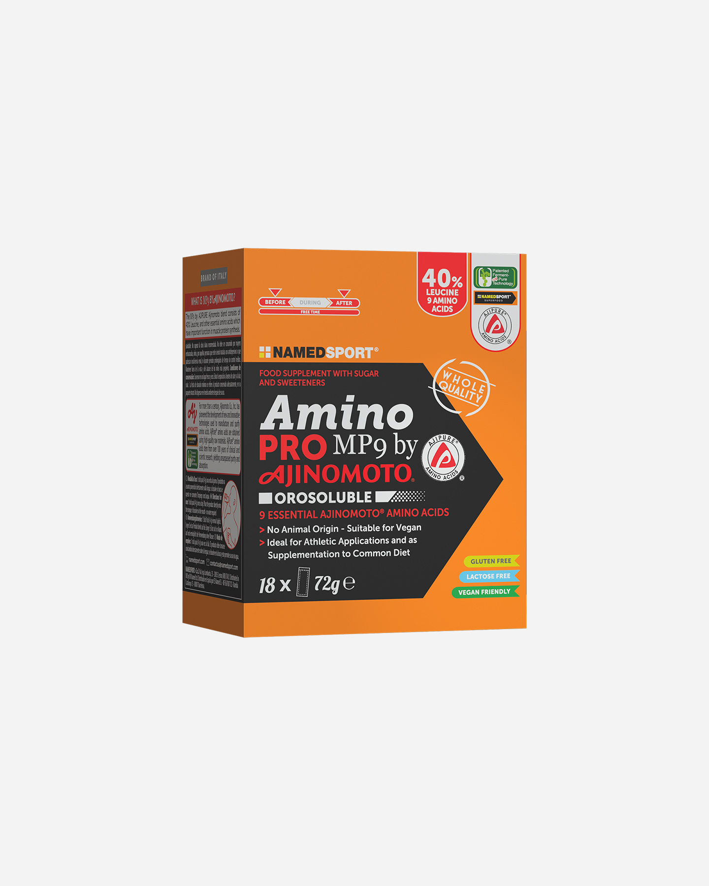 Energetico NAMED SPORT AMINOPRO MP9 AJINOMOTO OROSOLUBLE 18STICKS  - 0 | Cisalfa Sport