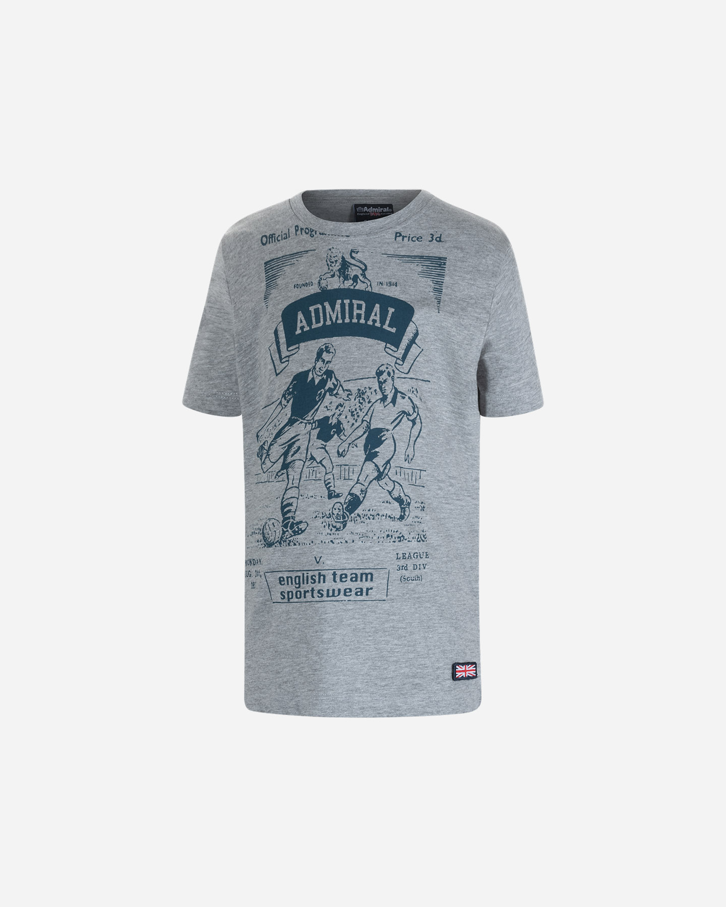 T-shirt ADMIRAL BASIC SPORT JR - Grigio - 0 | Cisalfa Sport