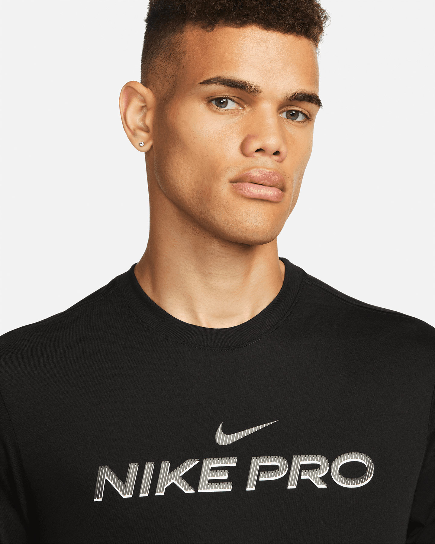 T-shirt training NIKE DRI FIT PRO M - Nero - 2 | Cisalfa Sport