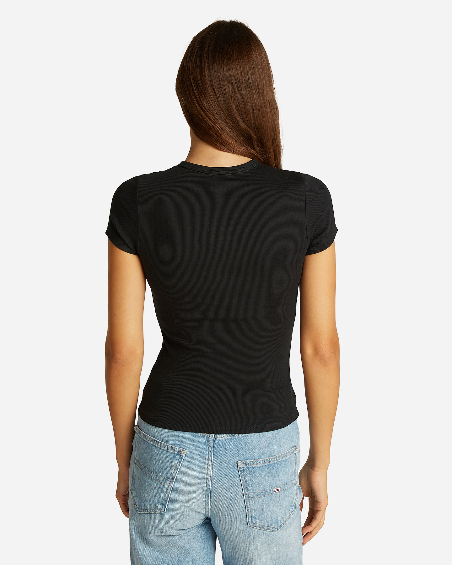 T-shirt TOMMY HILFIGER RIB BADGE W - Nero - 3 | Cisalfa Sport