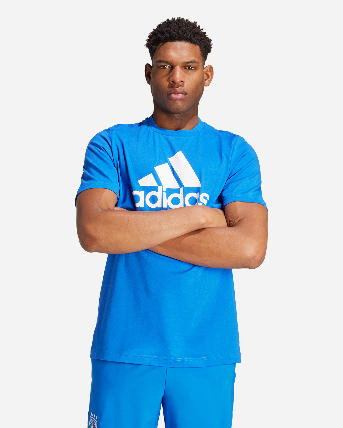 Abbigliamento calcio ufficiale ADIDAS ITALIA FIGC DNA M - Blu - 1 | Cisalfa Sport