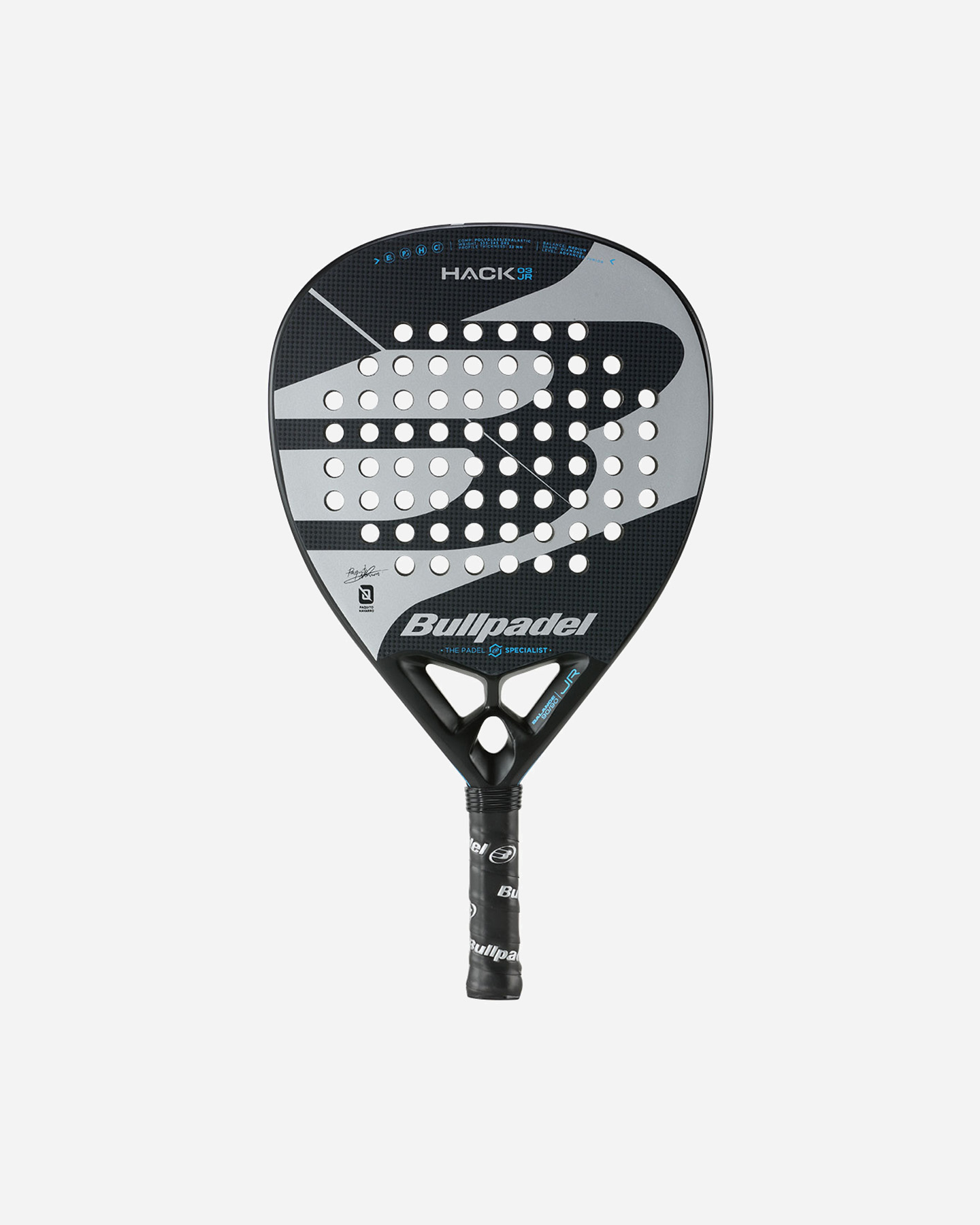 Racchetta padel principiante BULLPADEL HACK 03 PADEL JR - Grigio - 0 | Cisalfa Sport