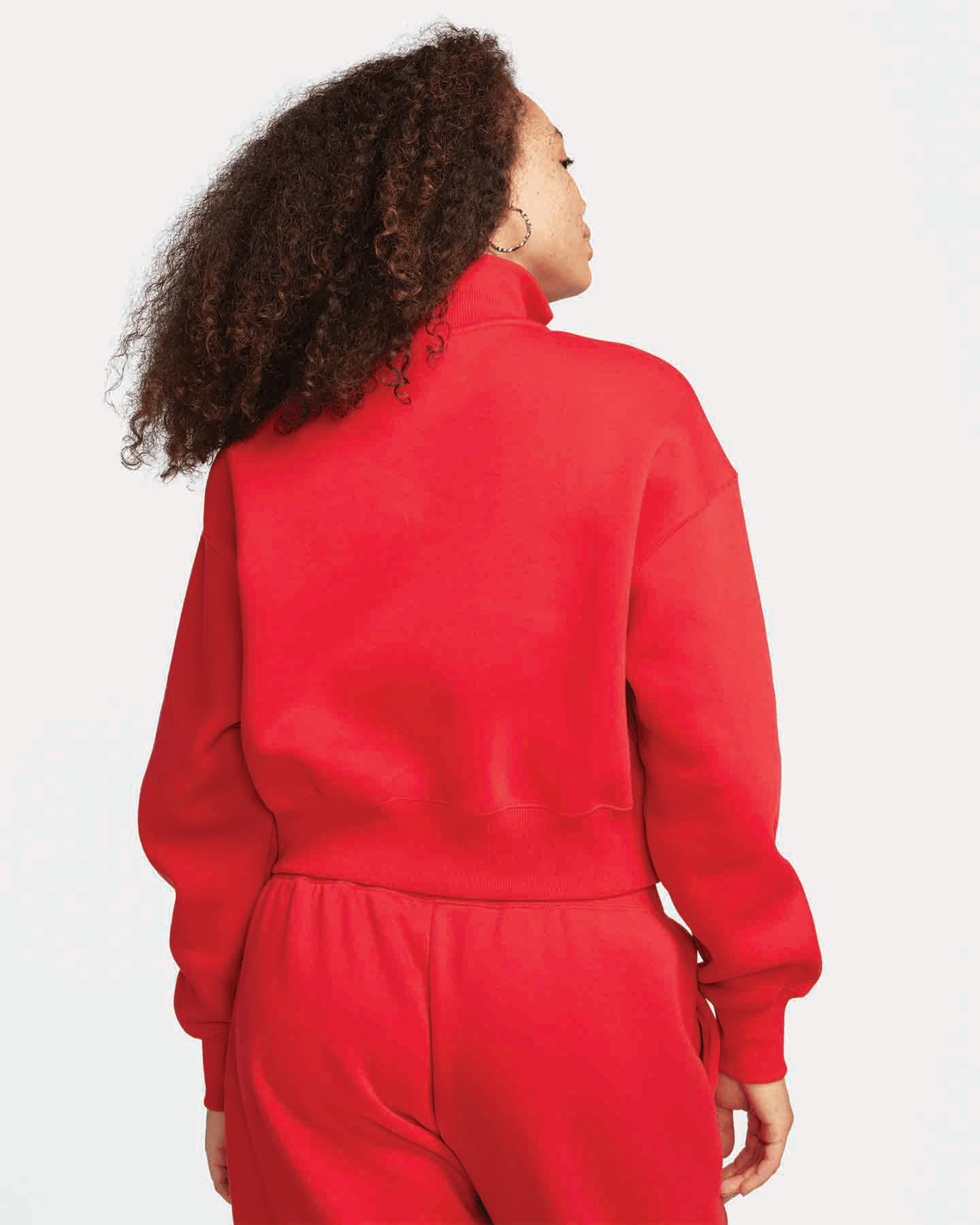 Felpa NIKE ZIP CROP W - Rosso - 1 | Cisalfa Sport
