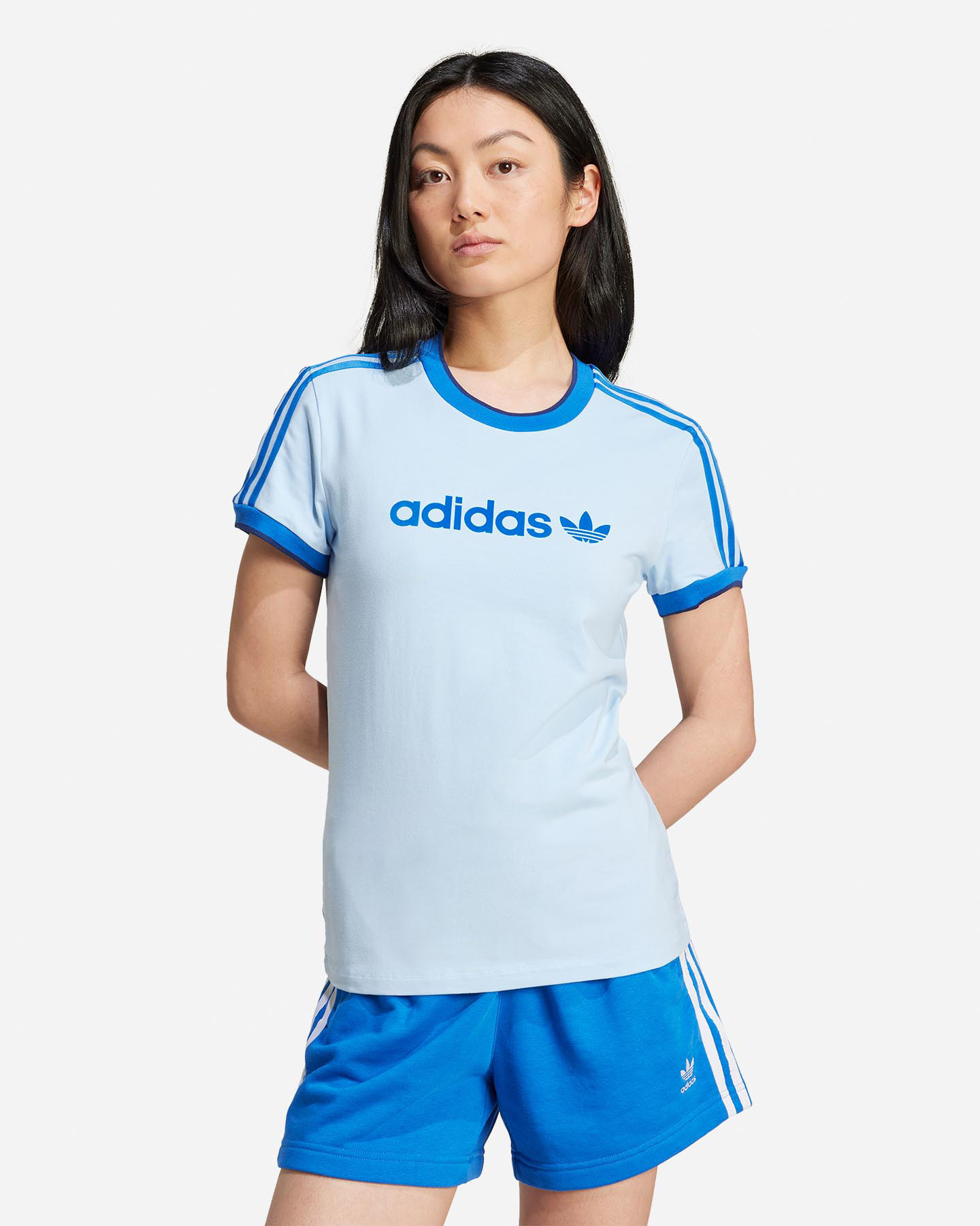 T-shirt ADIDAS ORIGINAL 3STRIPES W - Azzurro - 1 | Cisalfa Sport