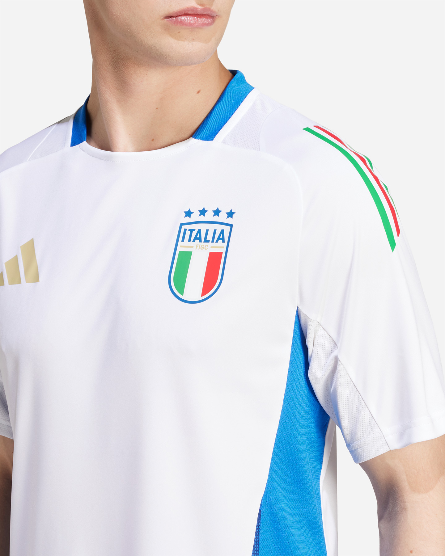 Abbigliamento calcio ufficiale ADIDAS ITALIA FIGC TRAINING M - Bianco - 5 | Cisalfa Sport