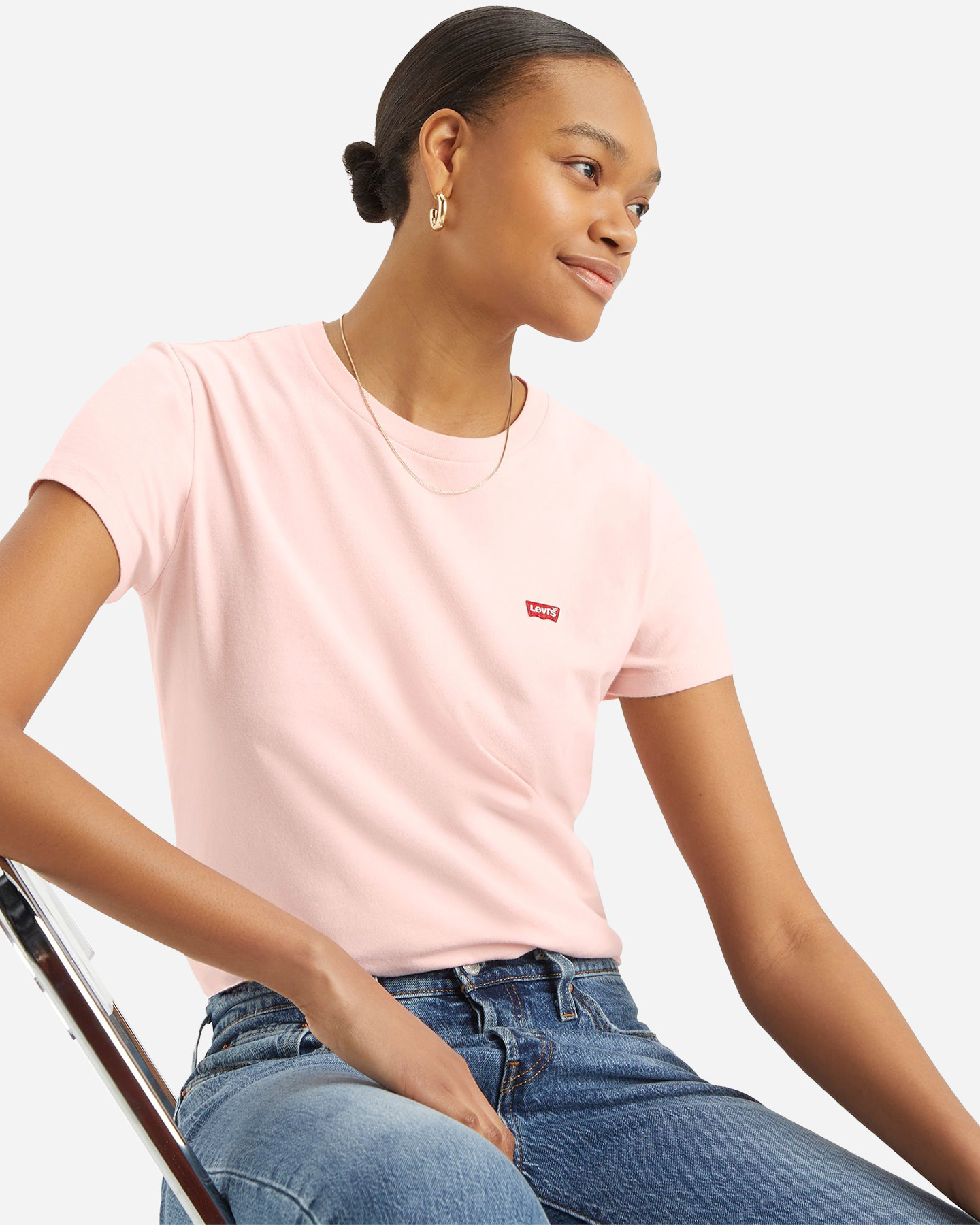 T-shirt LEVI'S SMALL LOGO CHESTHIT W - Rosa - 3 | Cisalfa Sport