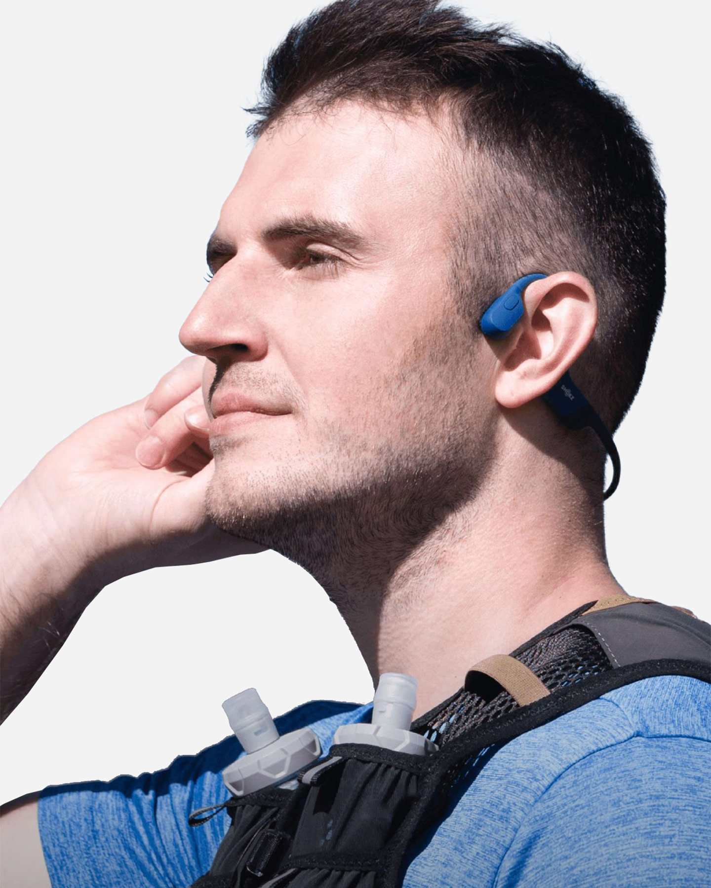 Cuffie audio SHOKZ OPNERUN - Blu - 4 | Cisalfa Sport