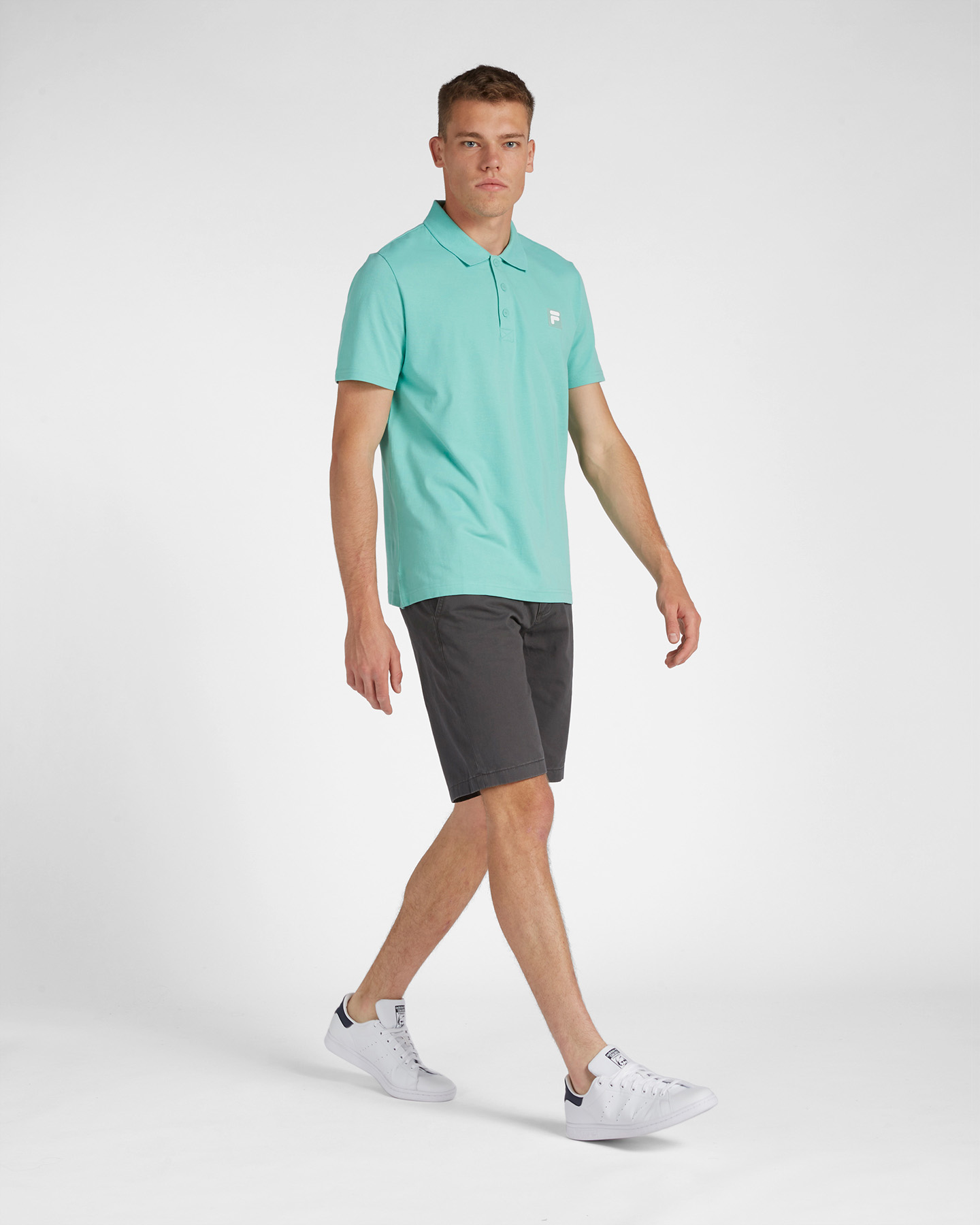 Polo FILA TRANSPARENT RUBBER F-BOX PATCH M - Azzurro - 3 | Cisalfa Sport