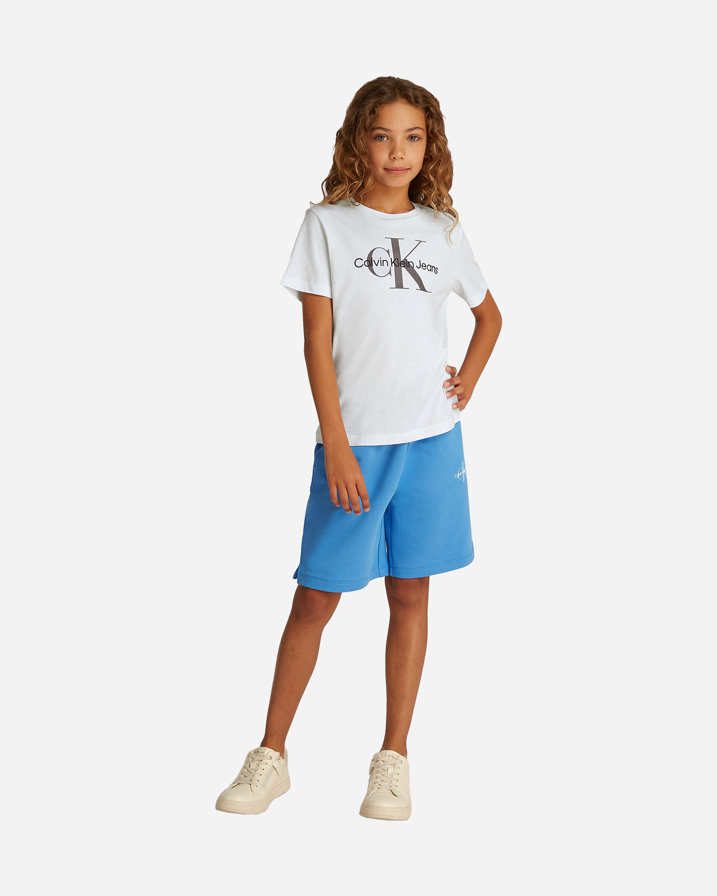 T-shirt CALVIN KLEIN JEANS MONOGRAM JR - Bianco - 2 | Cisalfa Sport
