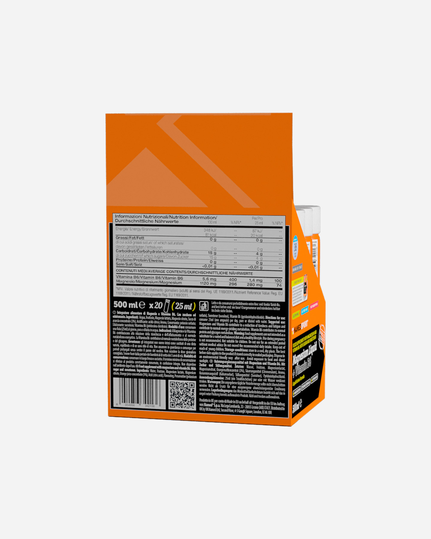 Energetico NAMED SPORT MAGNESIO LIQUIDO+VITAMINA B6 25ML - 2 | Cisalfa Sport