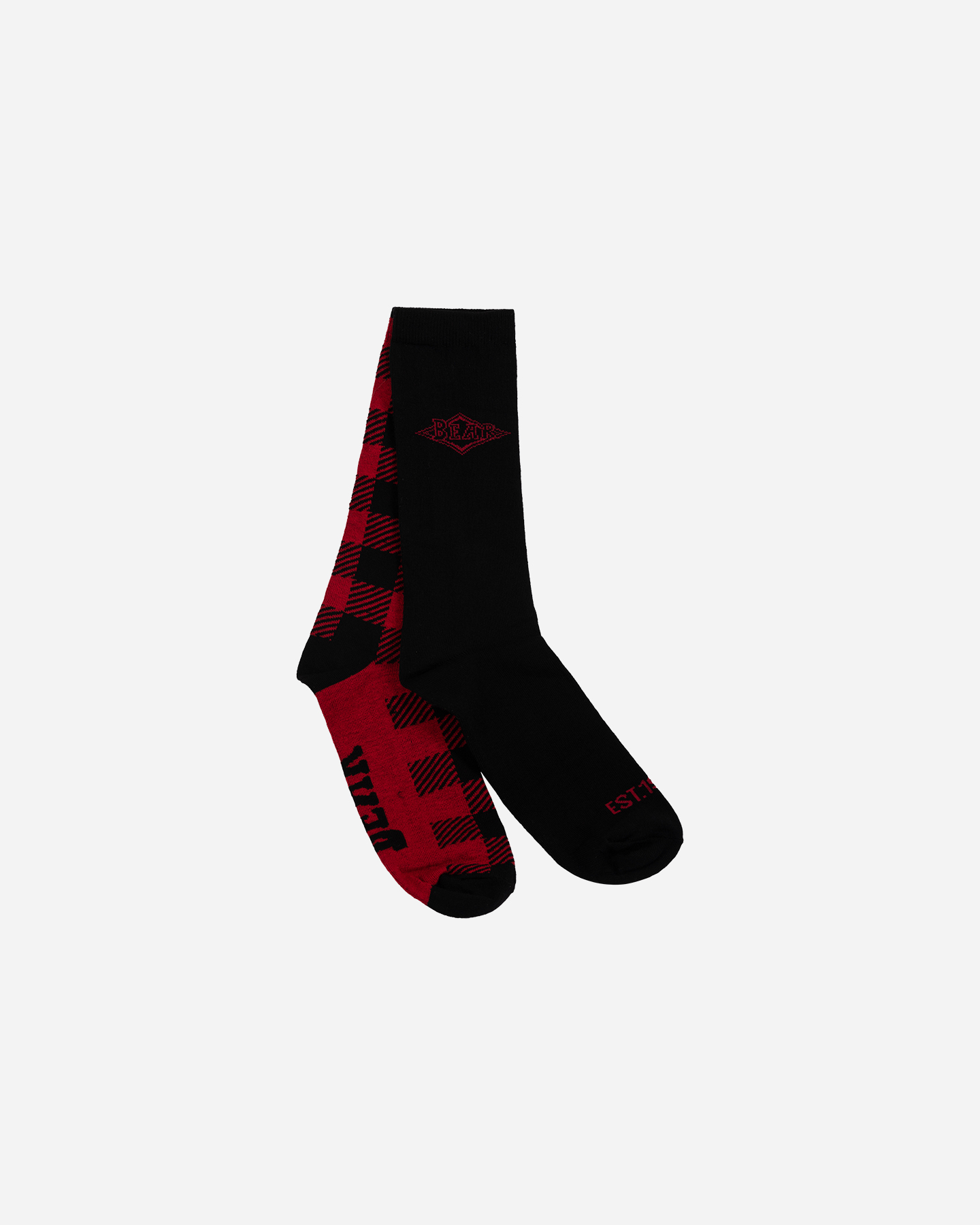 Calze BEAR 2PACK CHECK M - Nero - 0 | Cisalfa Sport