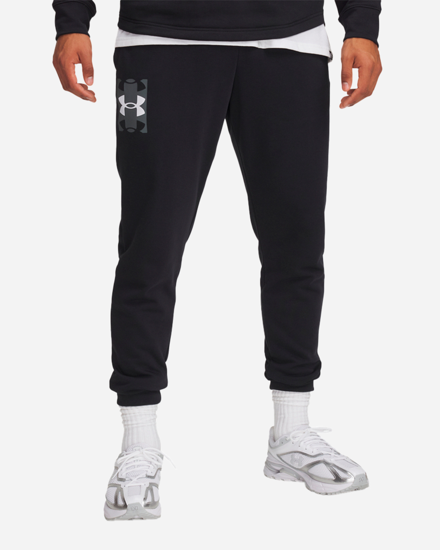 Pantalone UNDER ARMOUR RIVAL TERRY LOGO M - Nero - 0 | Cisalfa Sport