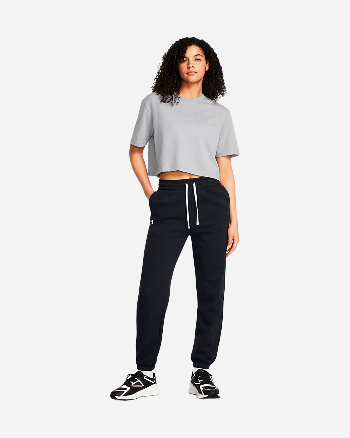 Pantalone UNDER ARMOUR BASIC W - Nero - 4 | Cisalfa Sport