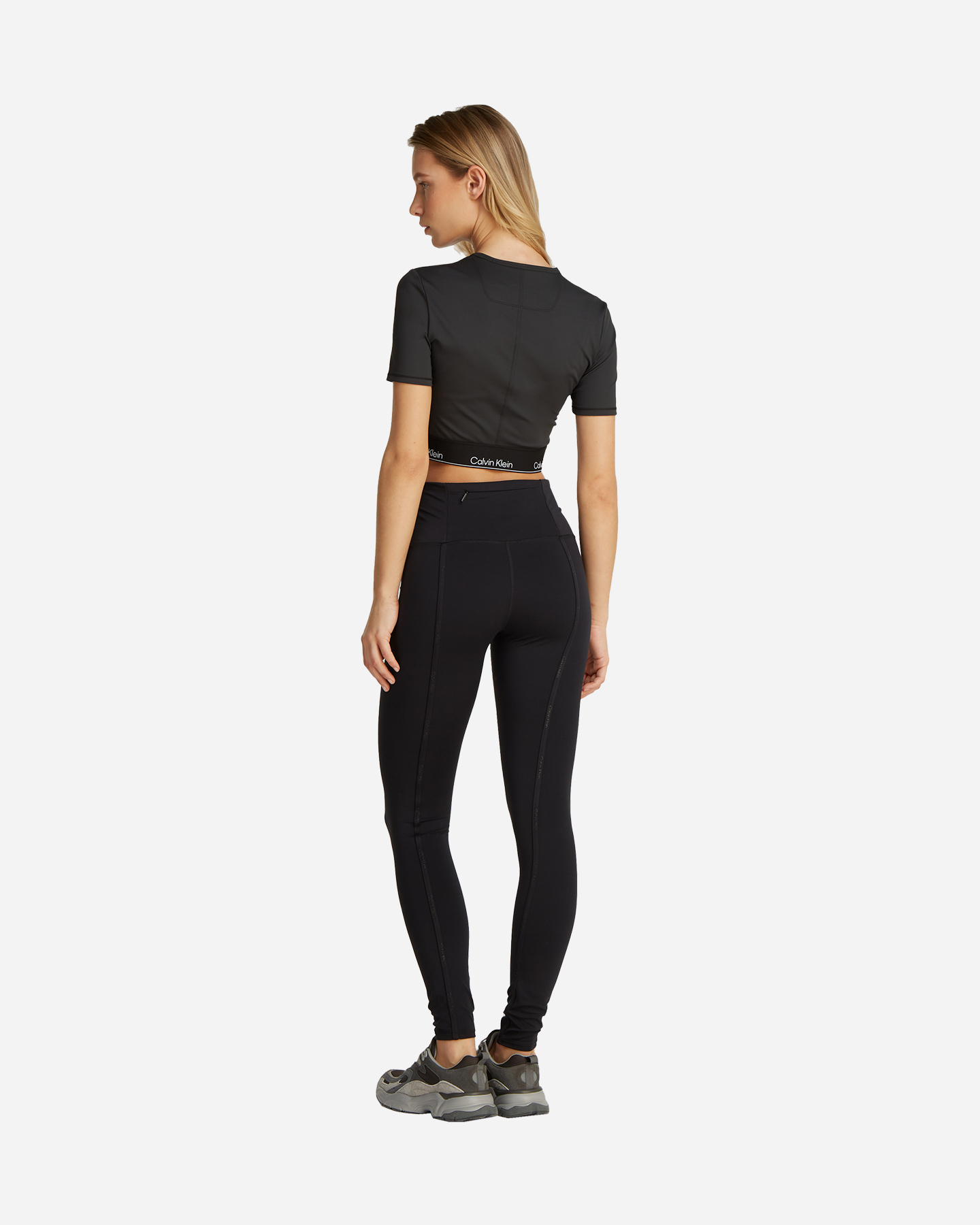 T-shirt CALVIN KLEIN SPORT ELASTIC LOGATO W - Nero - 3 | Cisalfa Sport