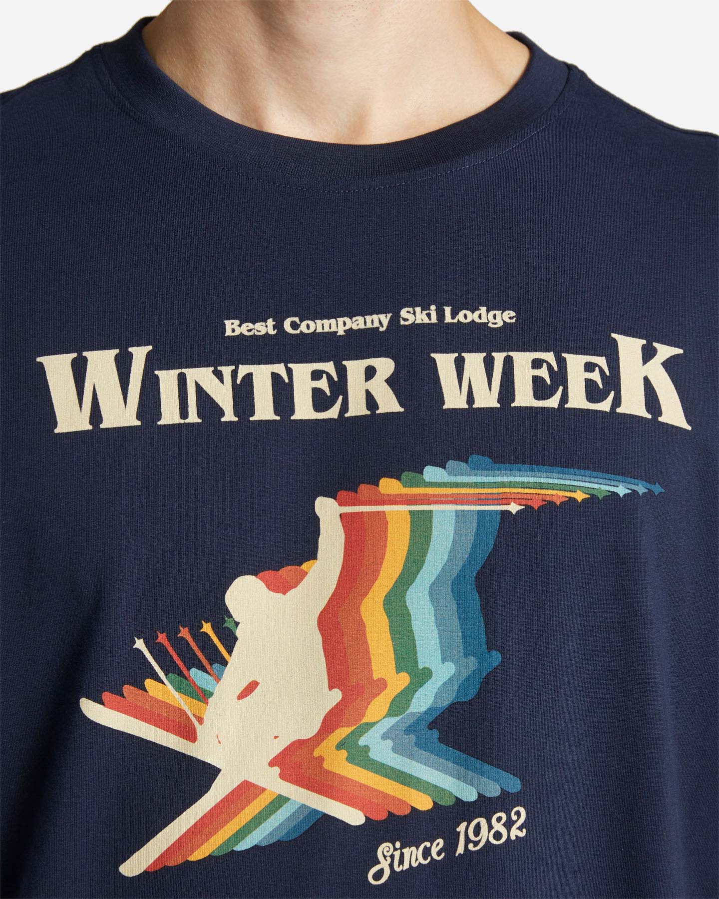 T-shirt BEST COMPANY WINTER WEEK M - Blu - 4 | Cisalfa Sport