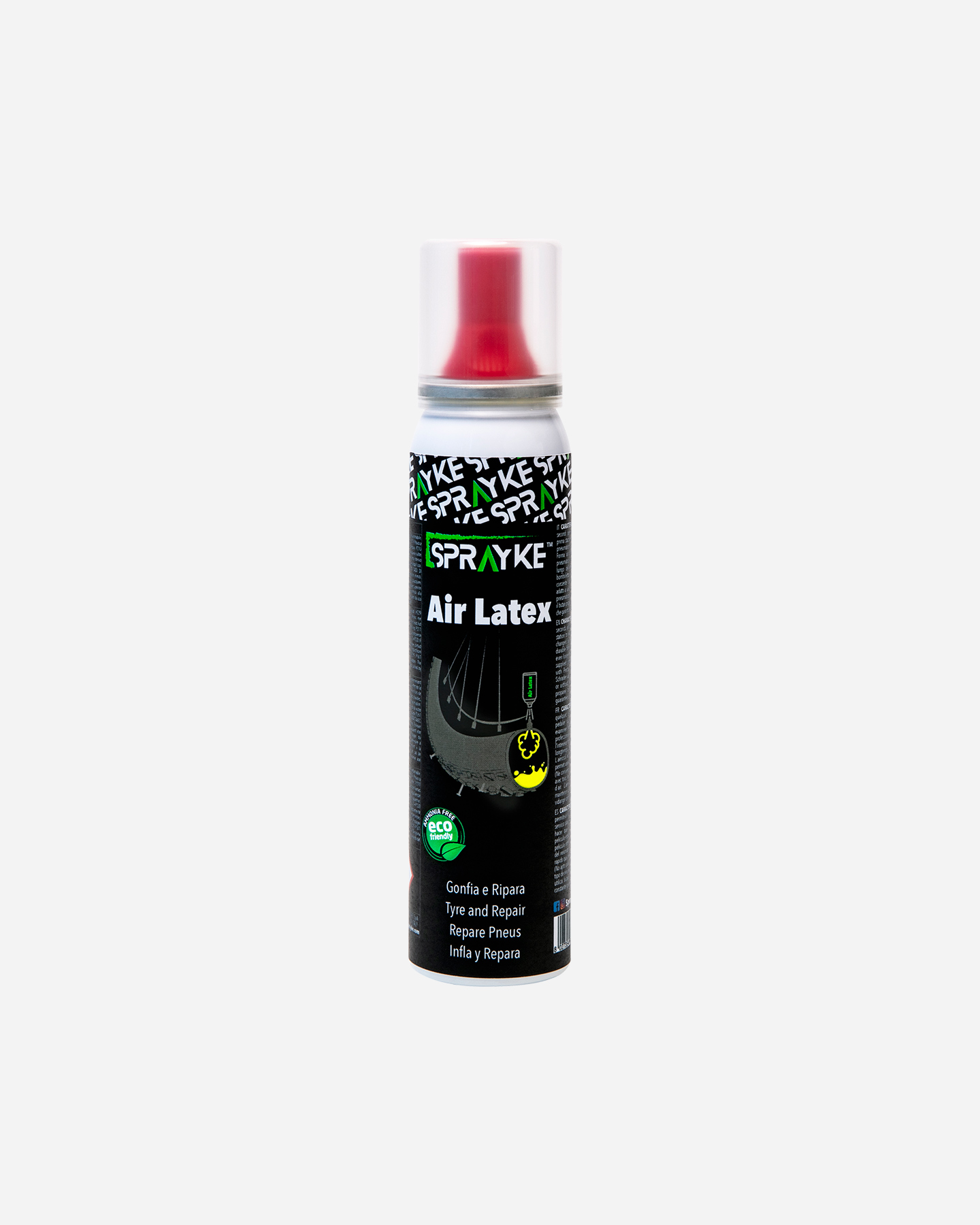 Accessorio bici BONIN SPRAYKE GONFIA E RIPARA AIR LATEX 100 ML - Nero - 0 | Cisalfa Sport