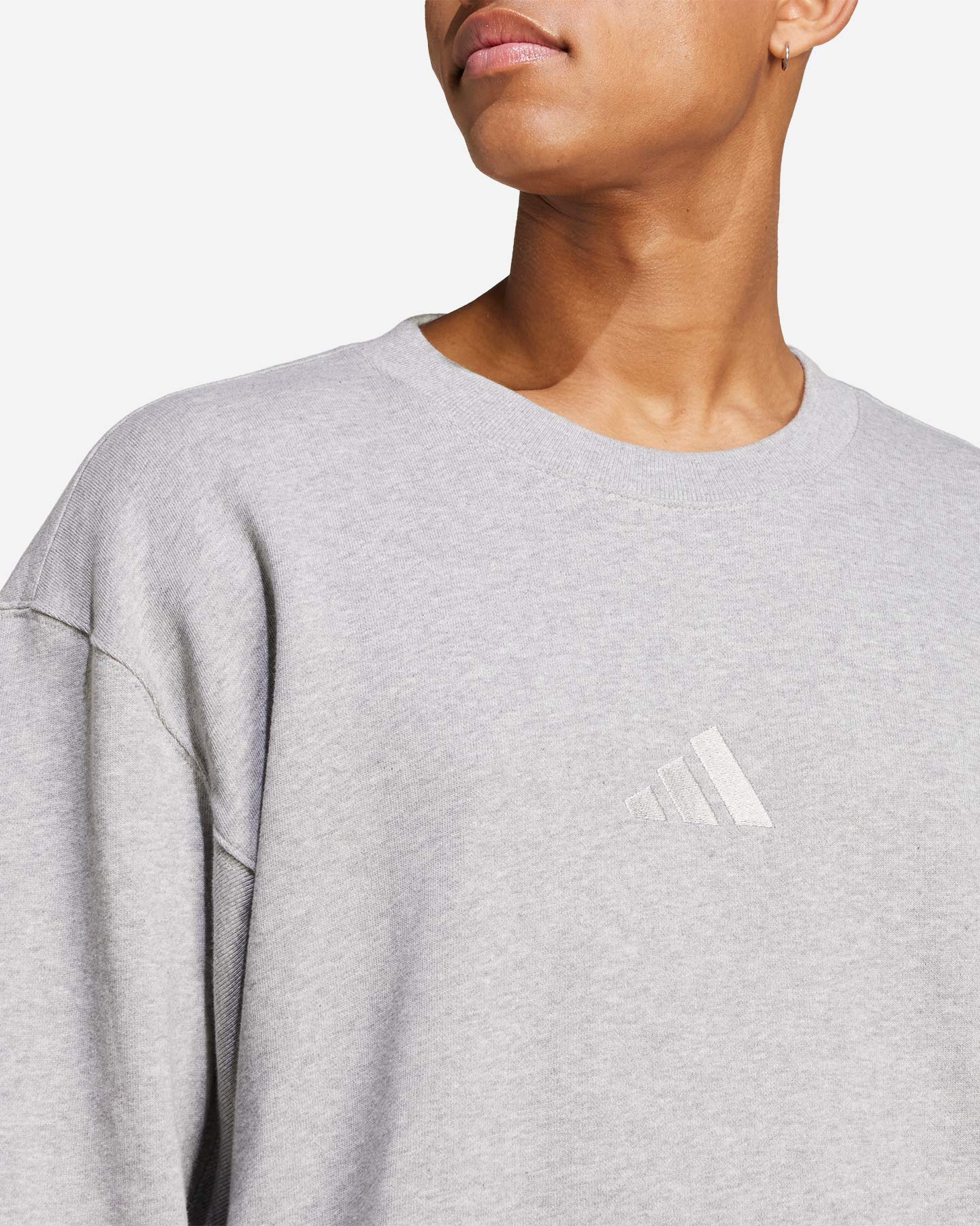 Felpa ADIDAS SZN CREW M - Grigio - 4 | Cisalfa Sport