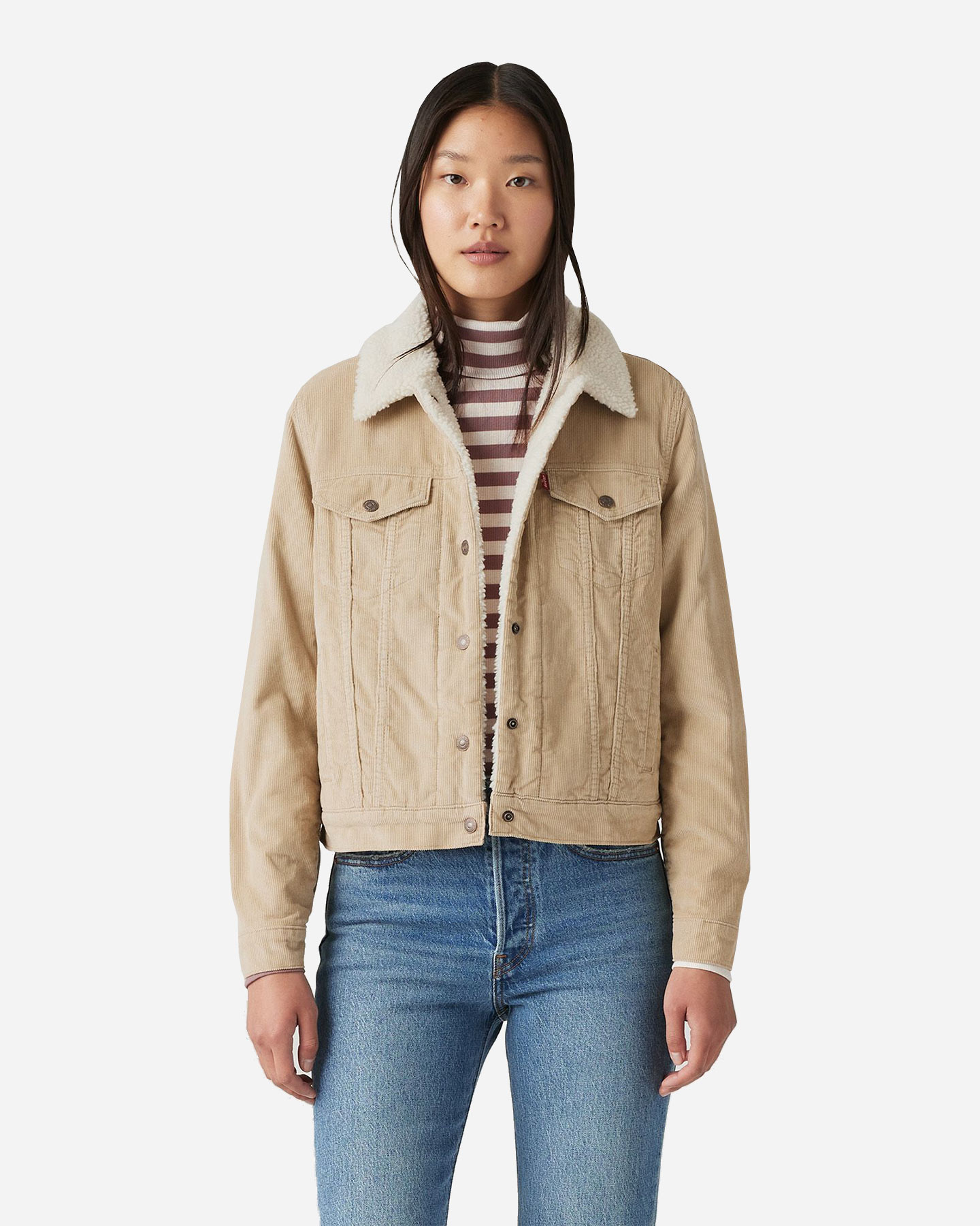 Giubbotto LEVI'S SHERPA W - Bianco - 0 | Cisalfa Sport