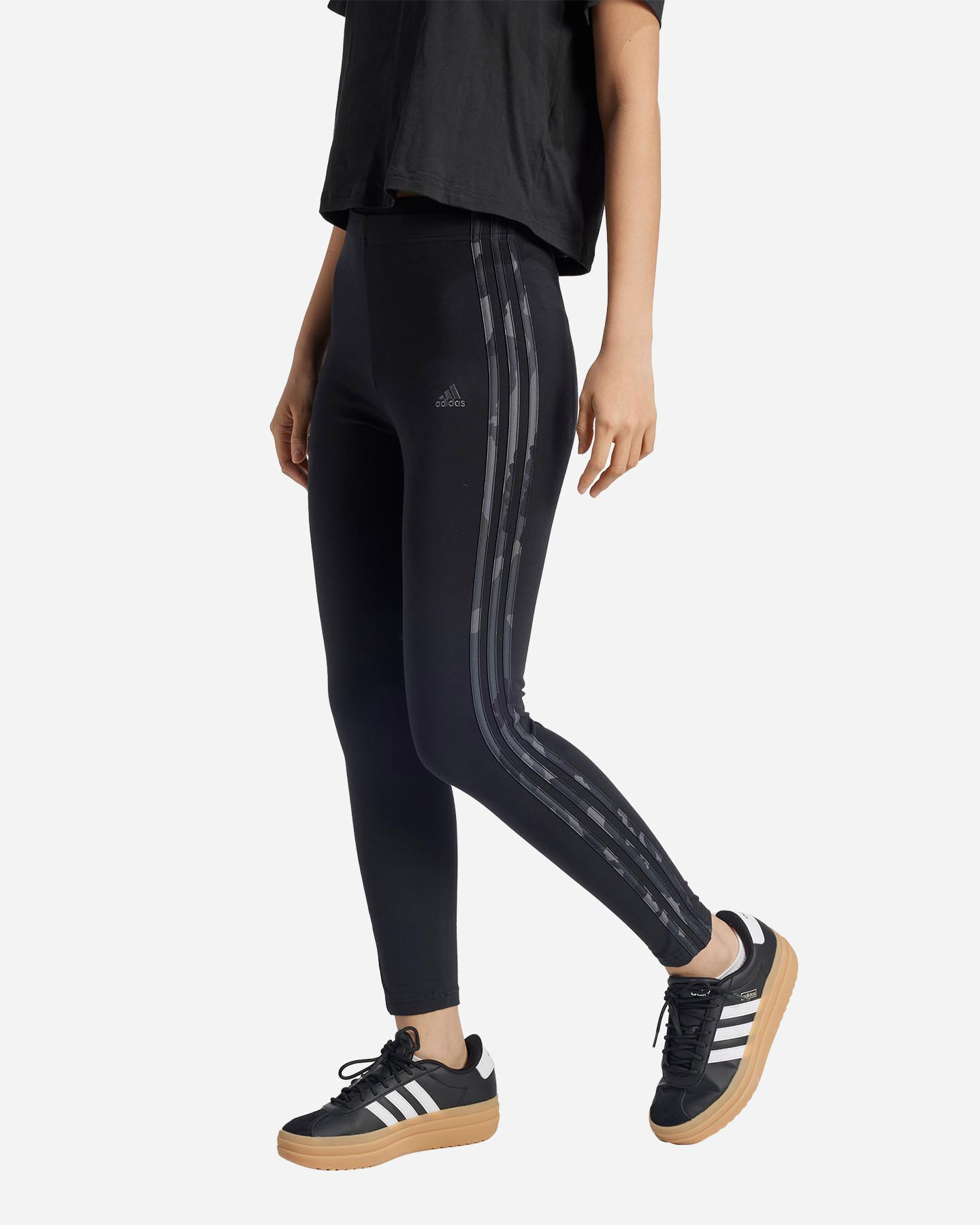 Leggings ADIDAS 3STRIPES CAMO W - Nero - 1 | Cisalfa Sport