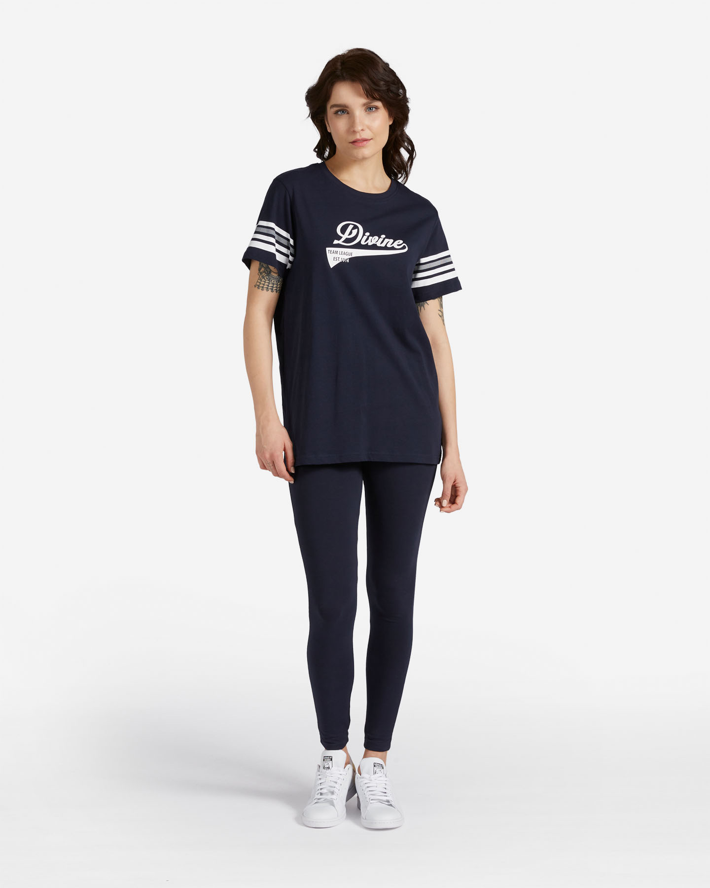 T-shirt ADMIRAL VARSITY W - Blu - 1 | Cisalfa Sport