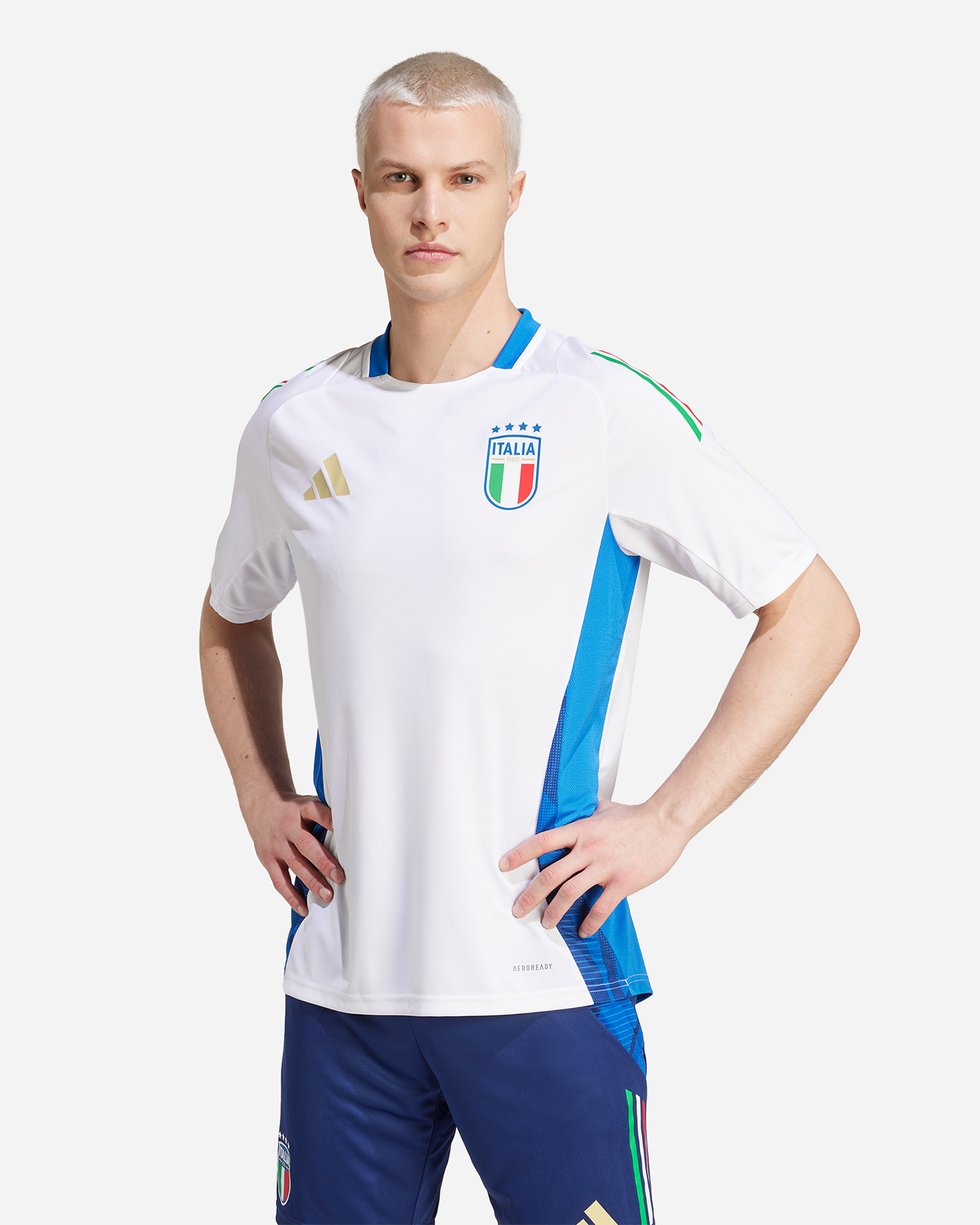 Abbigliamento calcio ufficiale ADIDAS ITALIA FIGC TRAINING M - Bianco - 3 | Cisalfa Sport