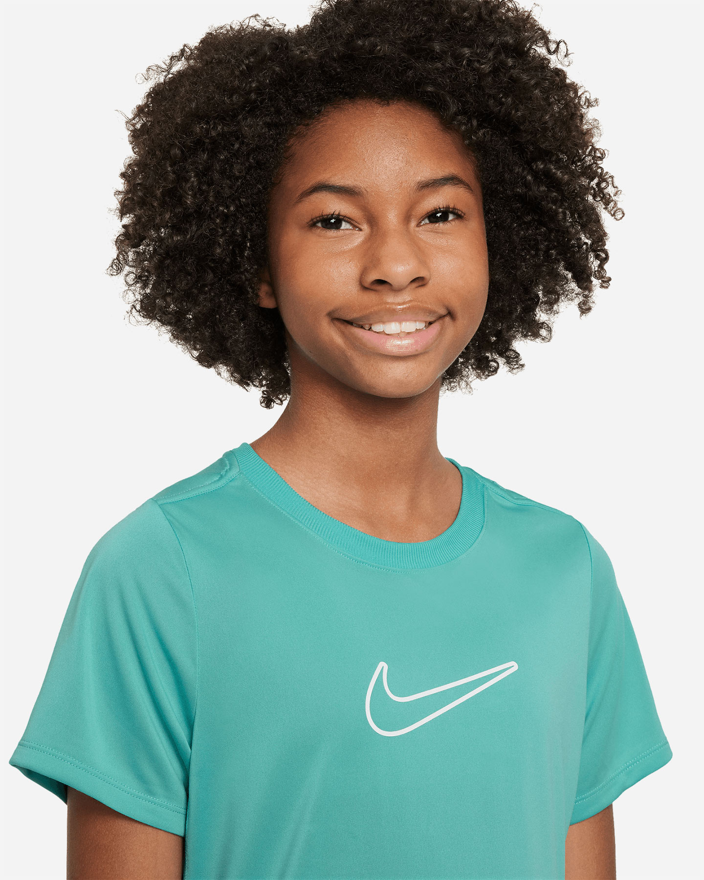T-shirt NIKE DRI FIT ONE JR - Verde - 2 | Cisalfa Sport