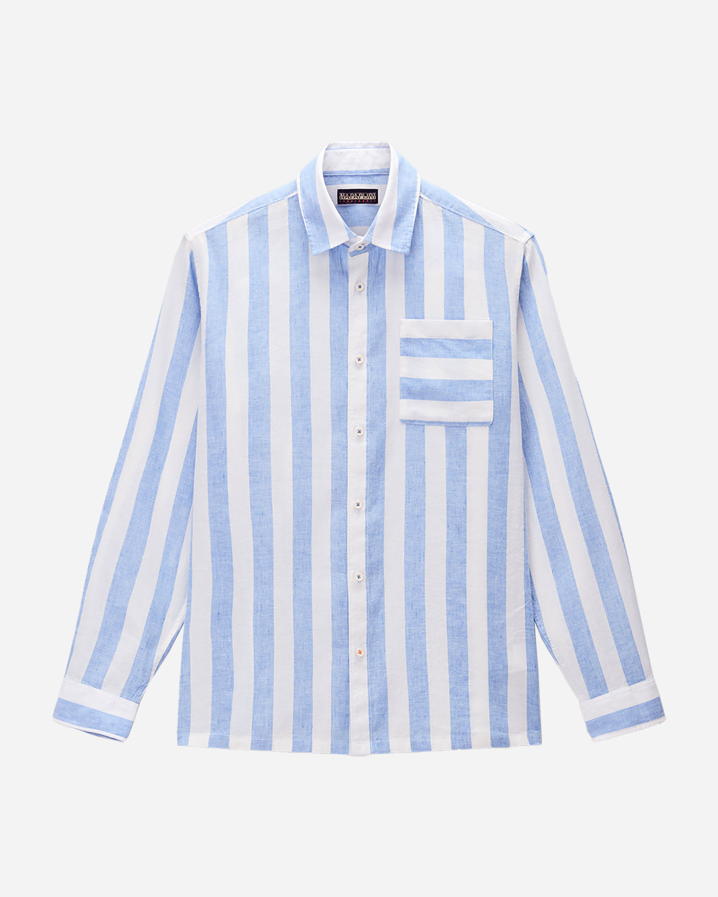 Camicia NAPAPIJRI BROLIO STRIPE M - Blu - 0 | Cisalfa Sport