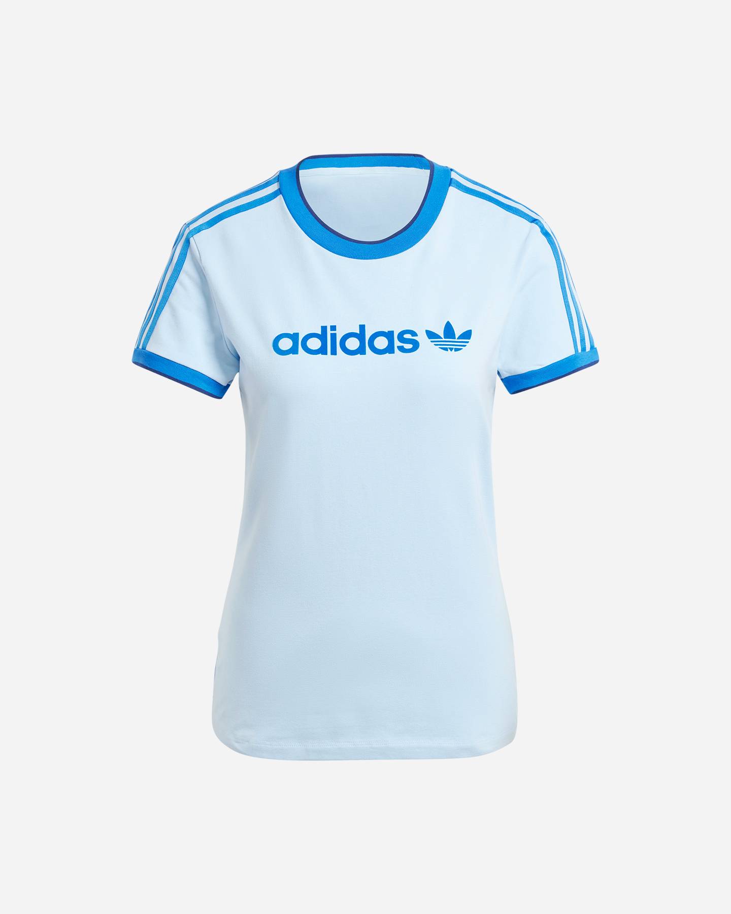 T-shirt ADIDAS ORIGINAL 3STRIPES W - Azzurro - 0 | Cisalfa Sport
