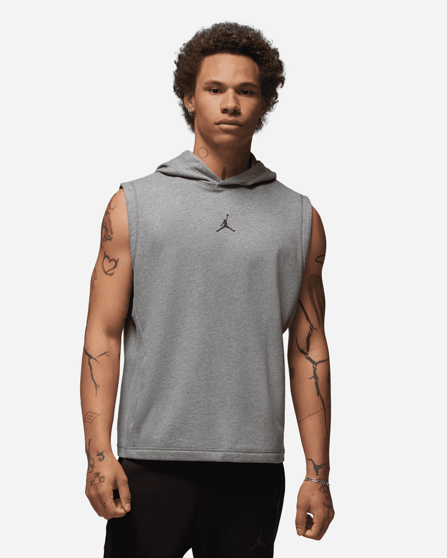 Felpa NIKE FLC JORDAN SLEEVELESS HOODIE M - Grigio - 0 | Cisalfa Sport