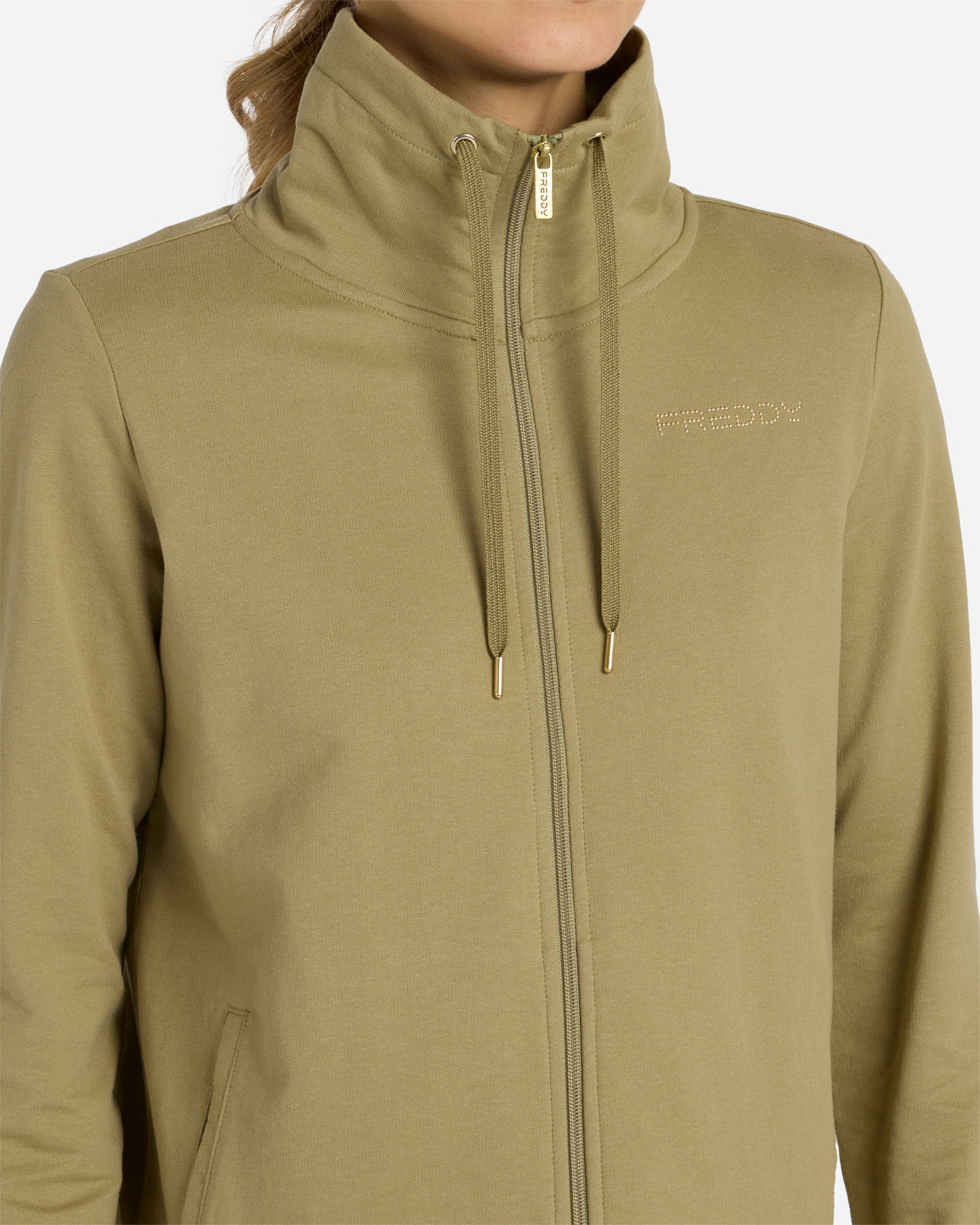 Felpa FREDDY SMALL LOGO W - Verde - 5 | Cisalfa Sport